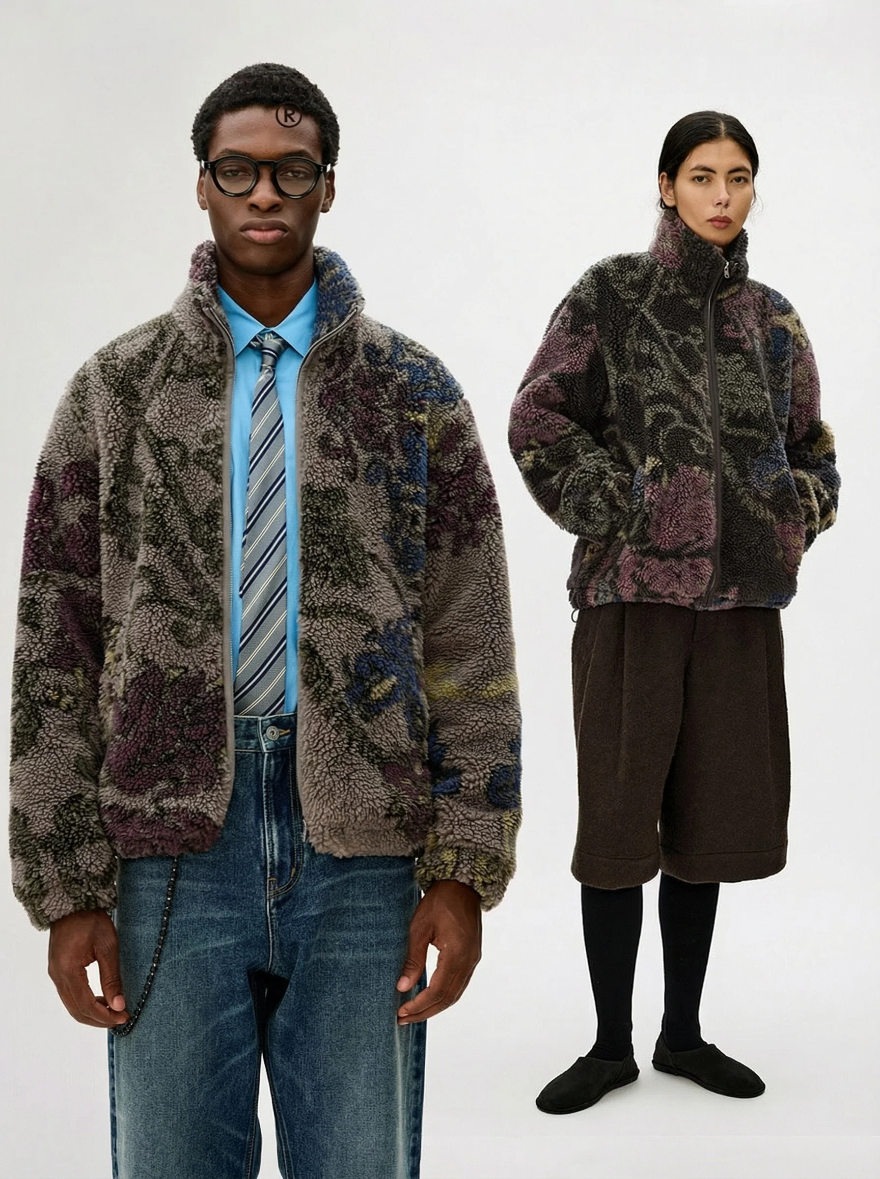 Printed Sherpa Jacket - Image 4