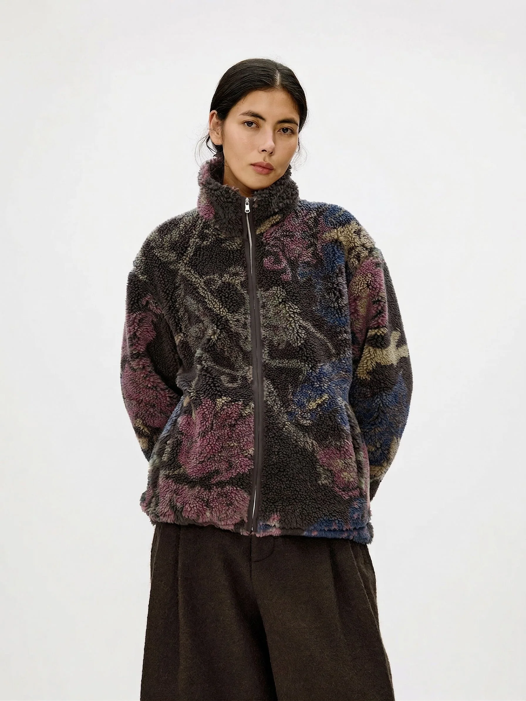 Printed Sherpa Jacket - Image 7