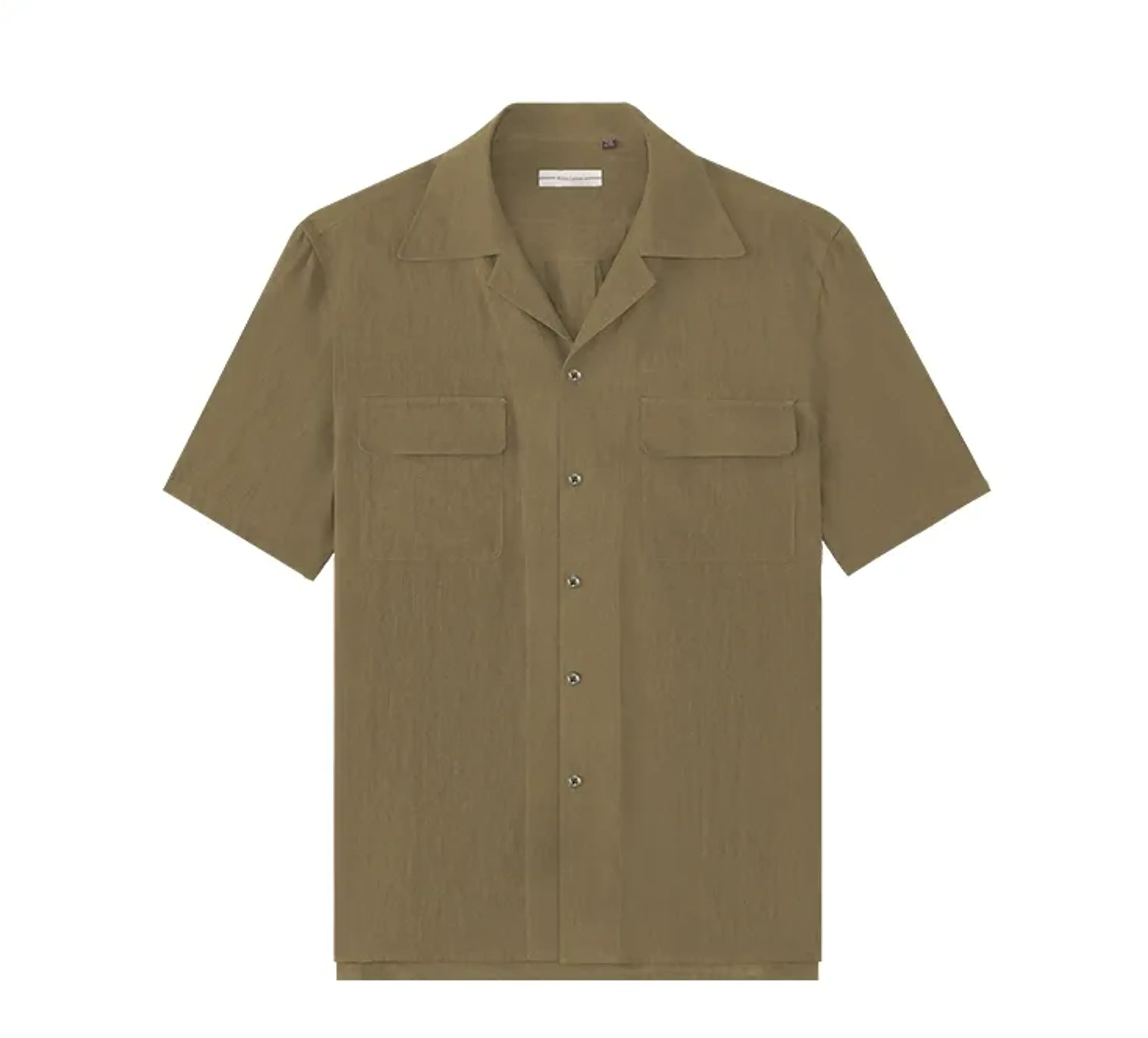 Pure Linen Cuban Collar Shirt - Image 7