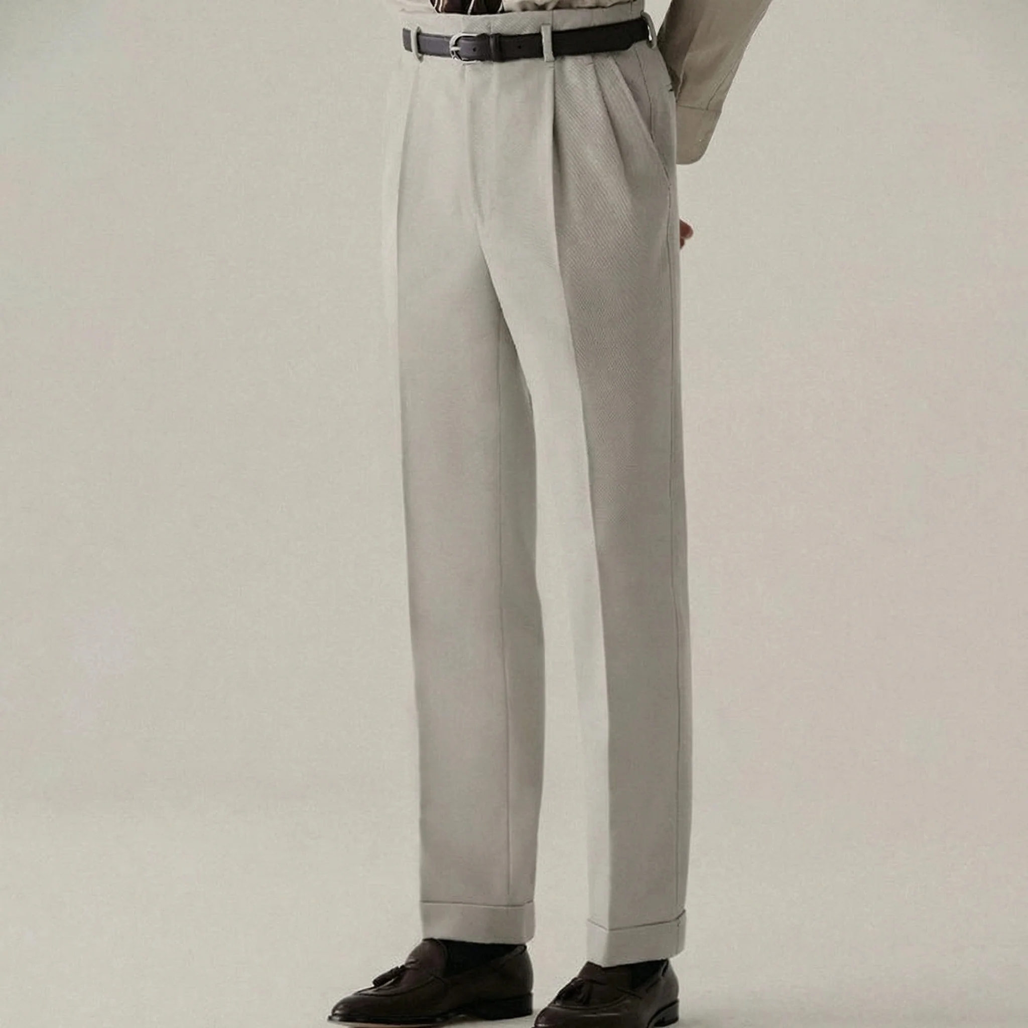 Pure Merino Wool Trousers - Image 6
