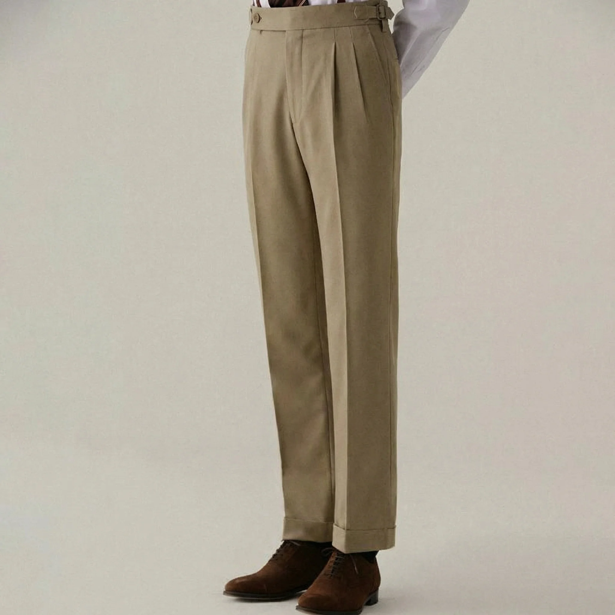 Pure Merino Wool Trousers - Image 9