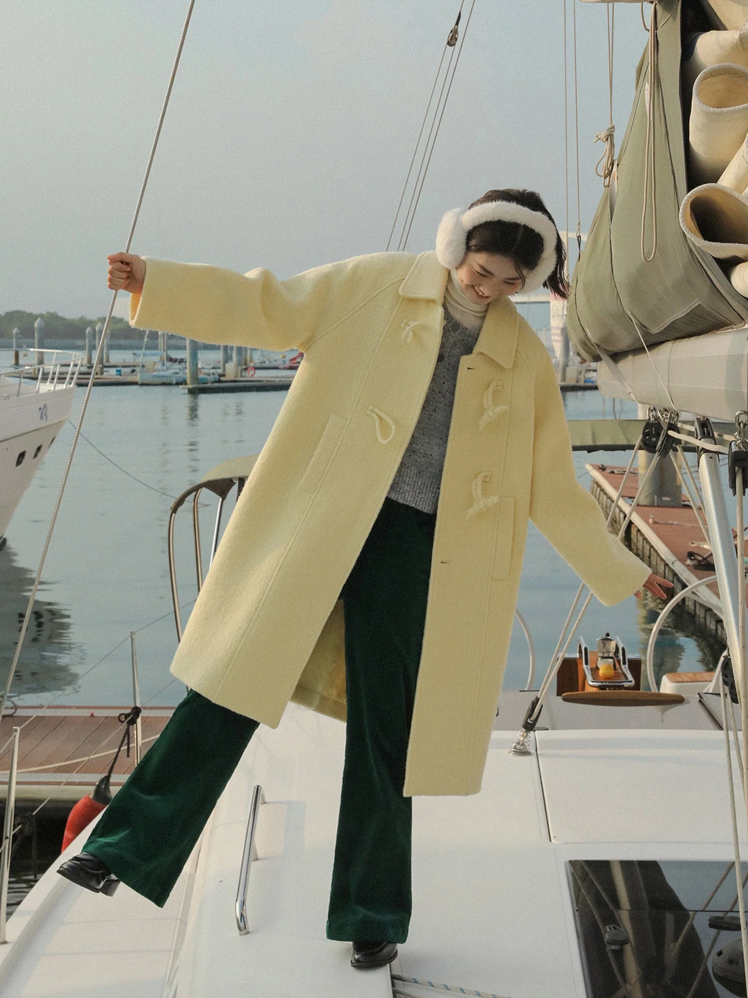 Pure Wool Bouclé Coat - Image 5