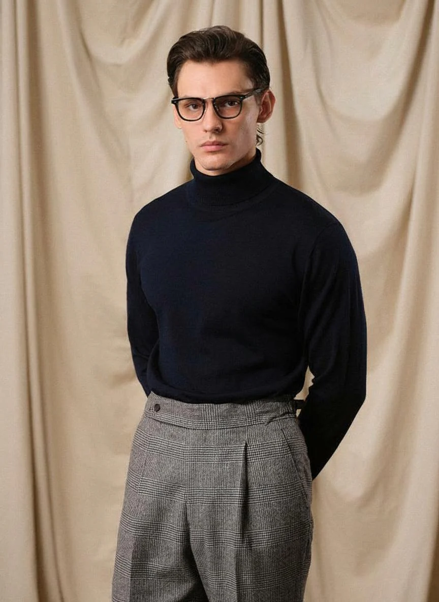 Pure Wool Turtleneck Sweater