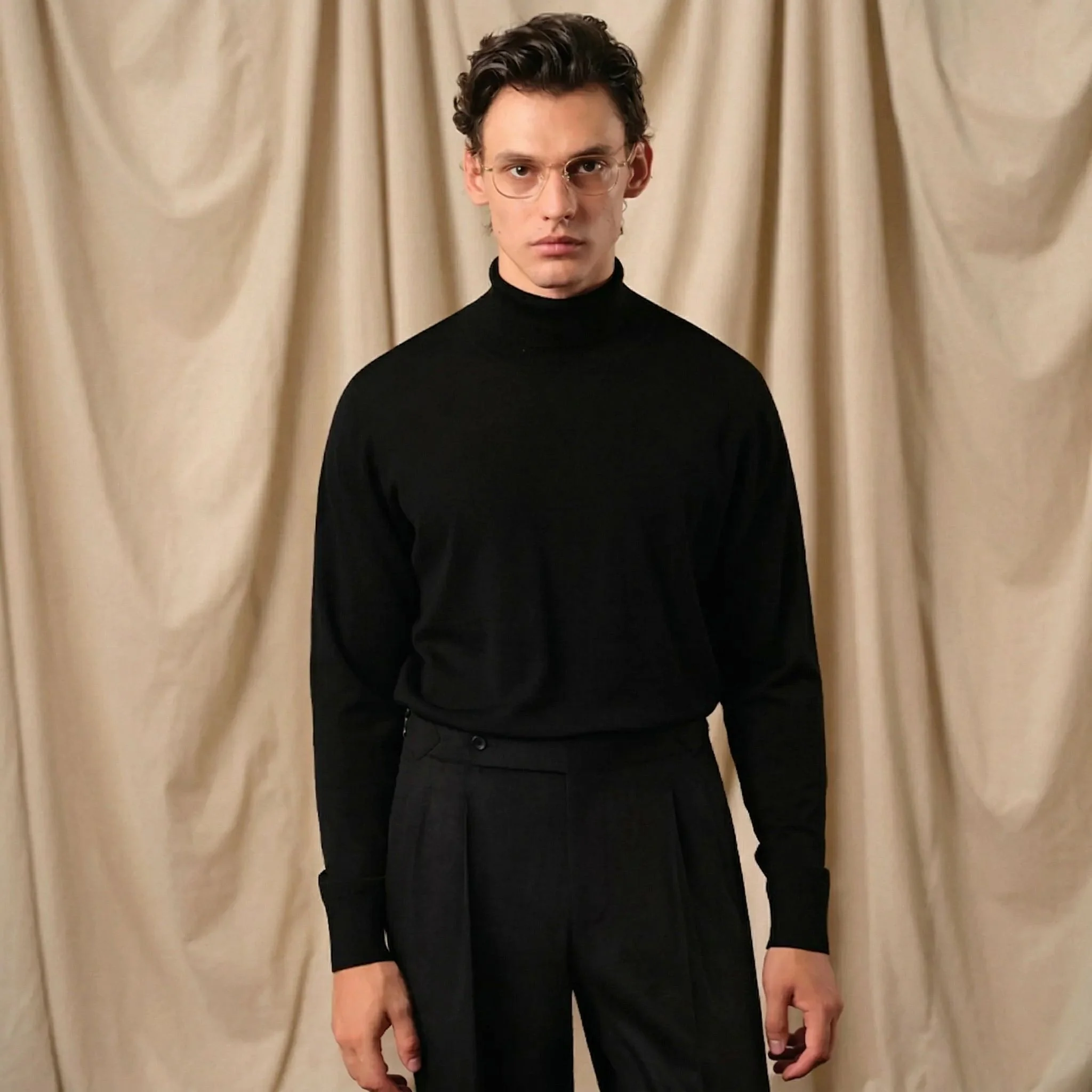 Pure Wool Turtleneck Sweater - Image 2