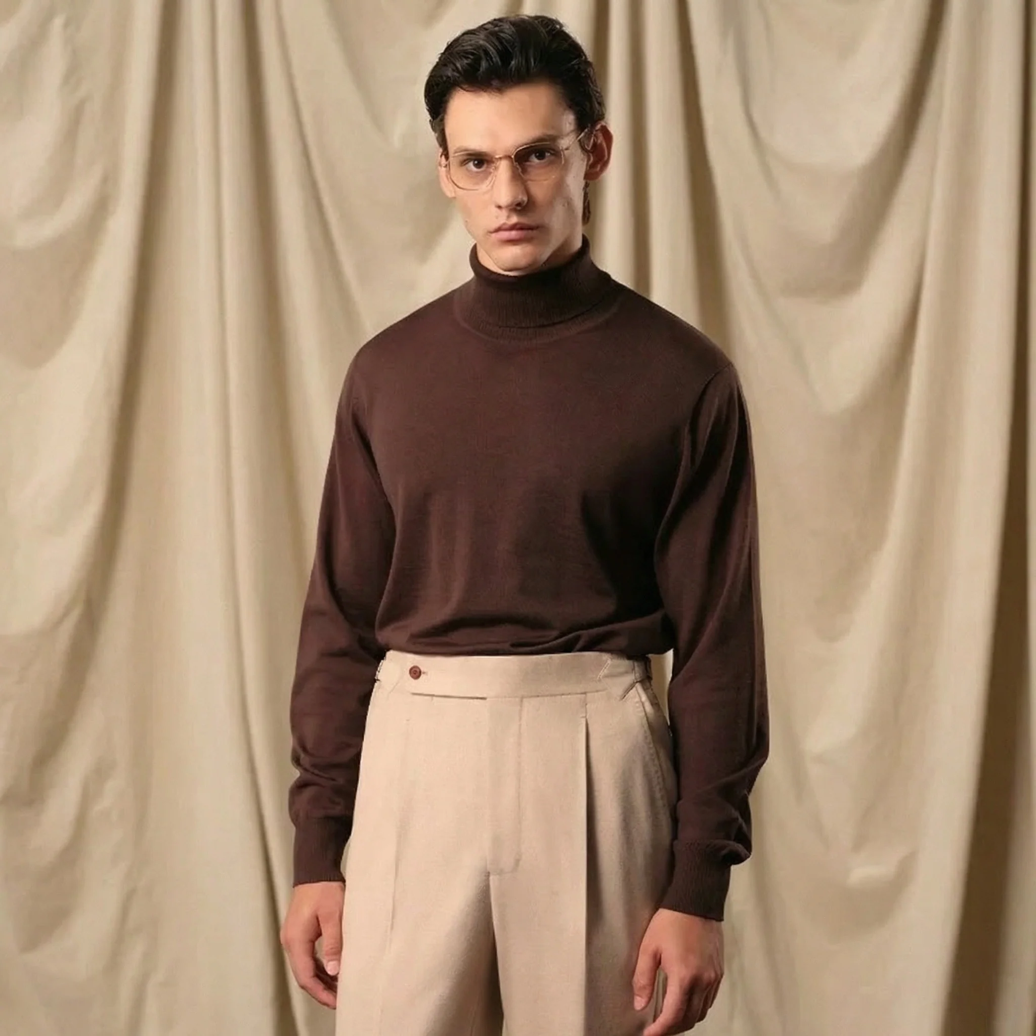 Pure Wool Turtleneck Sweater - Image 3