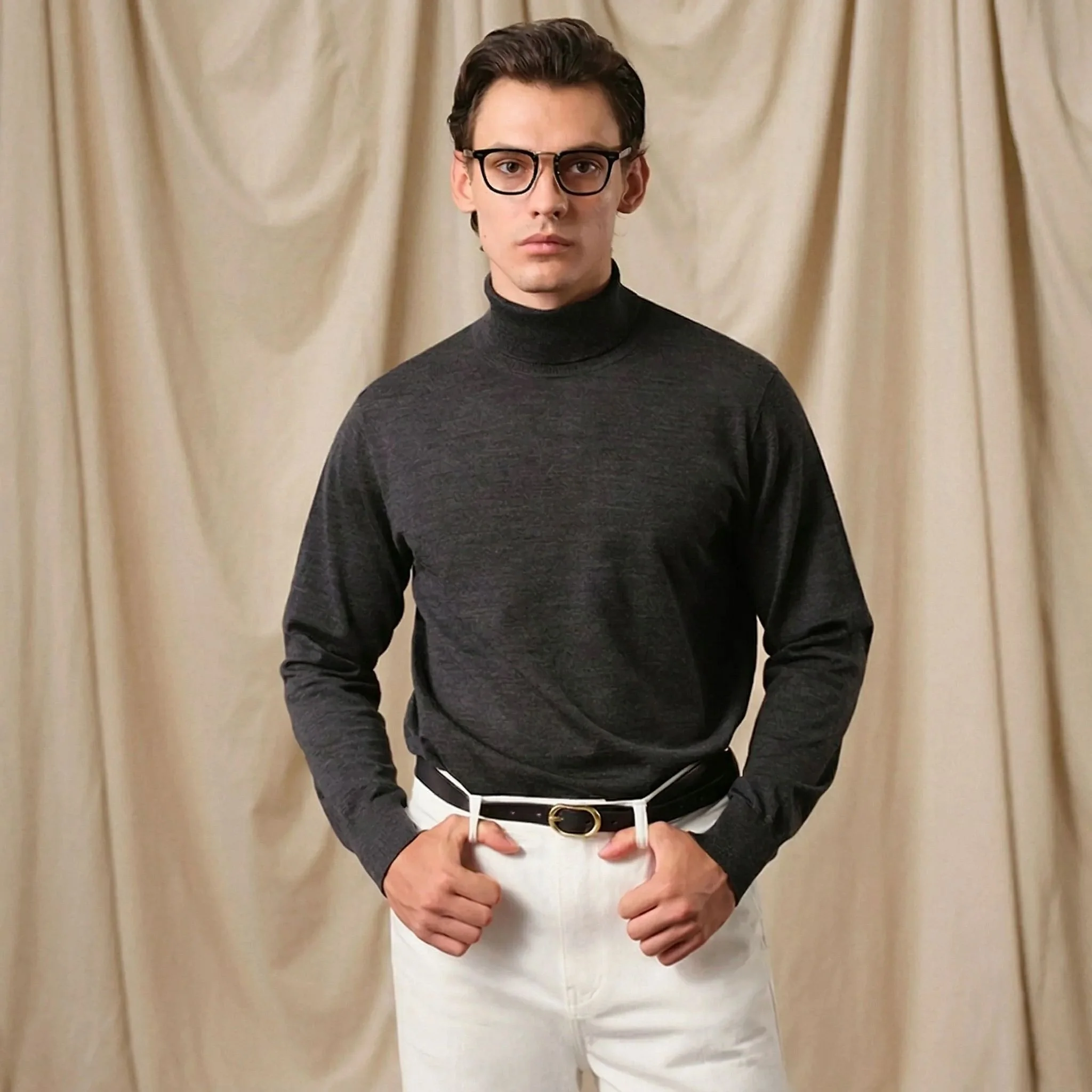 Pure Wool Turtleneck Sweater - Image 5