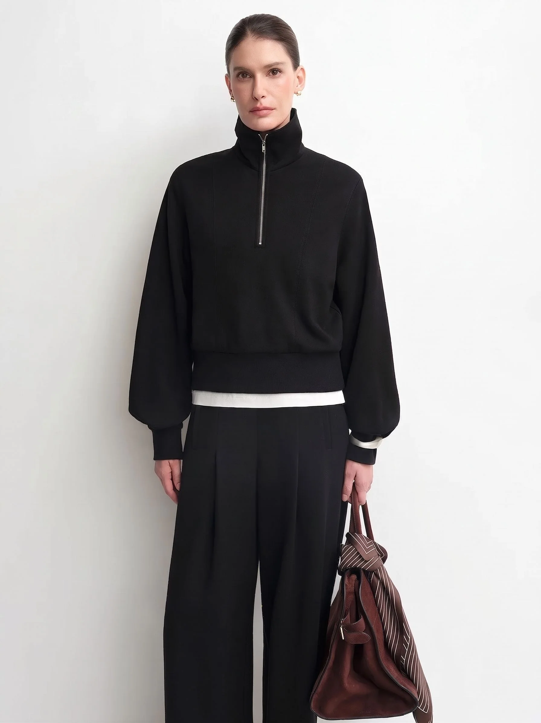 Quarter-Zip Knit Pullover