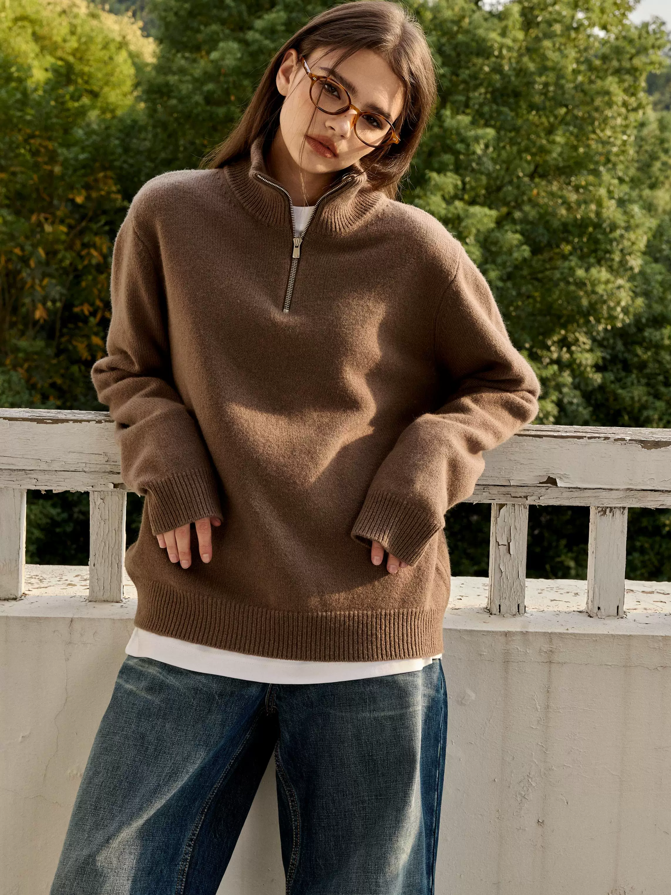 Quarter-Zip Knit Sweater - Image 3