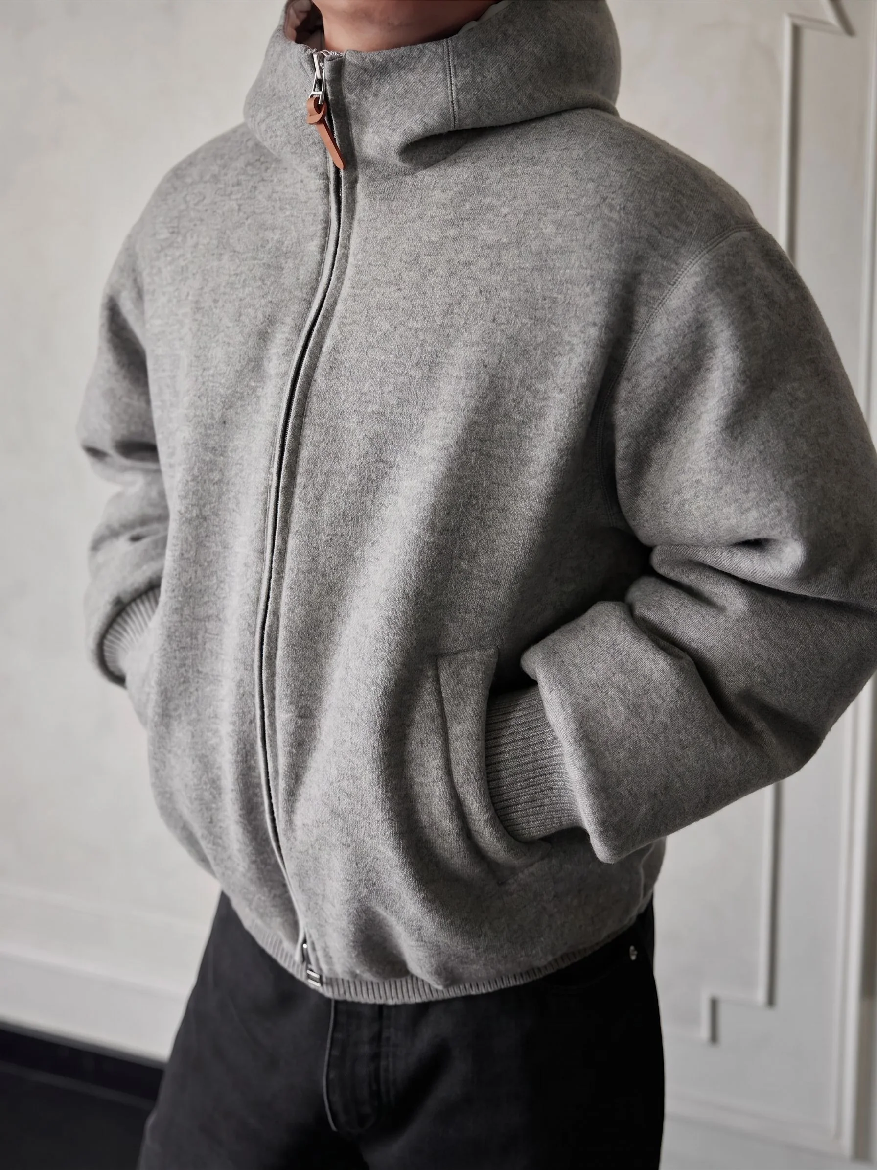 Quilt-Lined Hoodie Jacket - Image 3