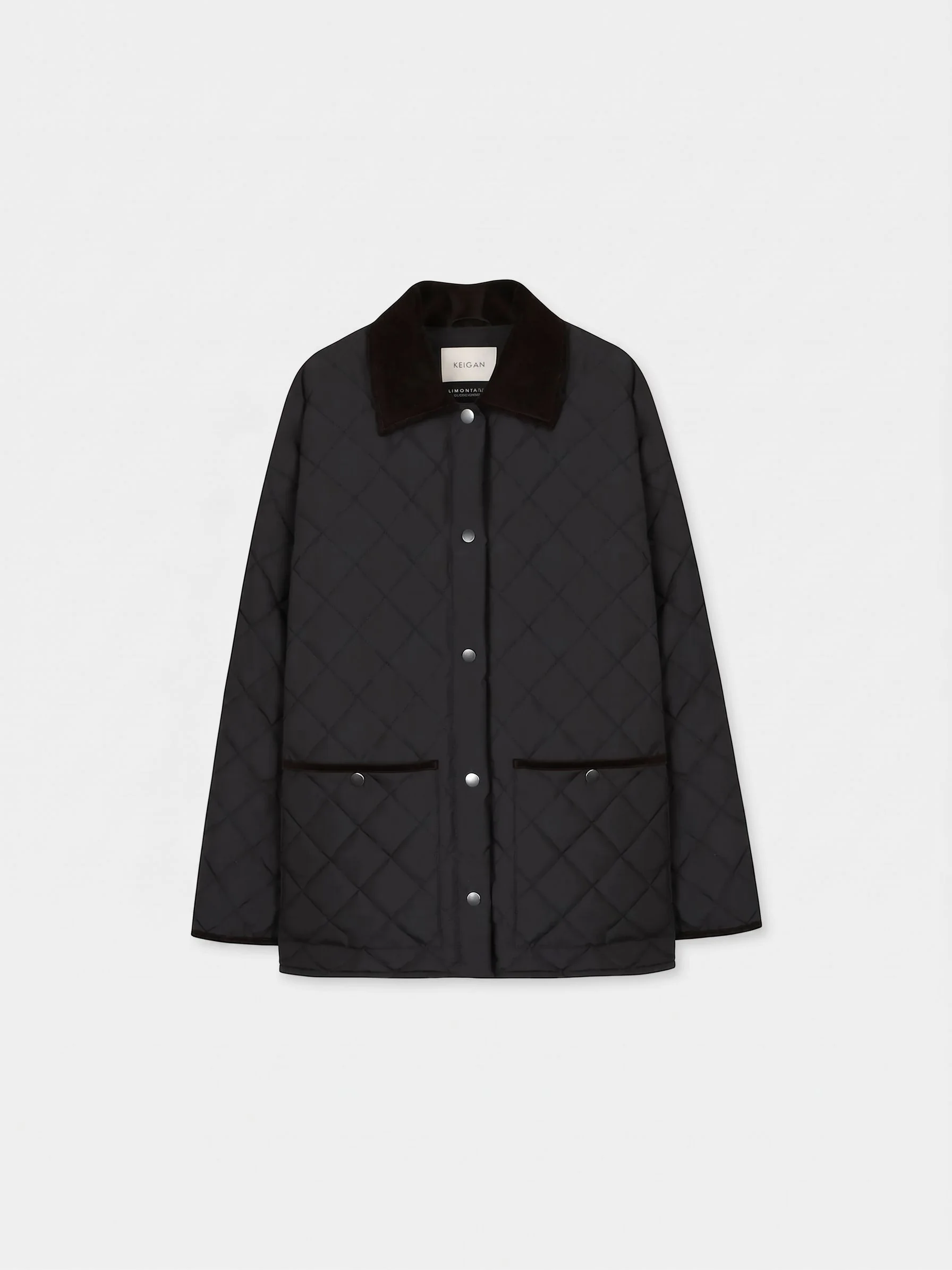 Quilted Contrast-Collar Jacket - Image 13