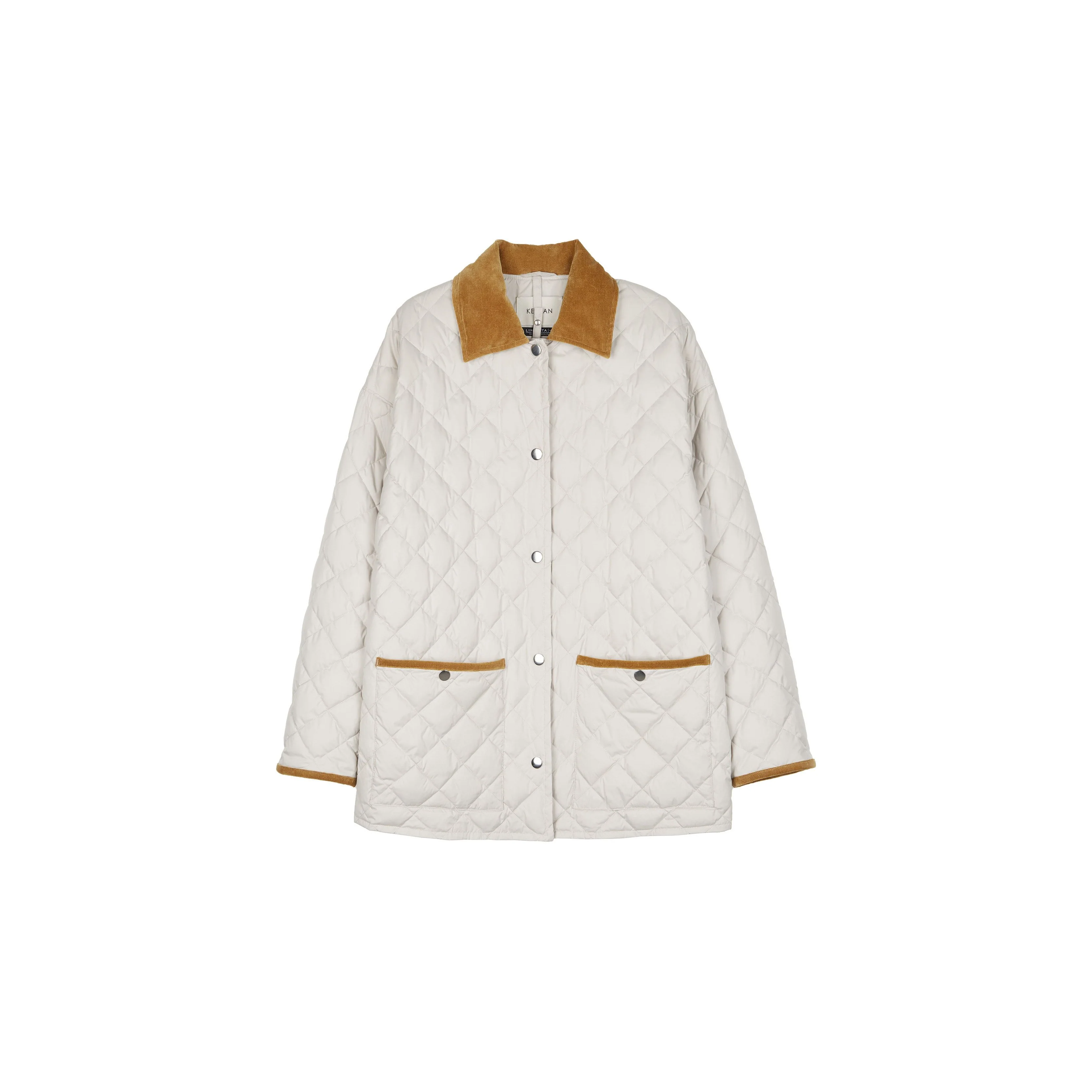 Quilted Contrast-Collar Jacket - Image 4