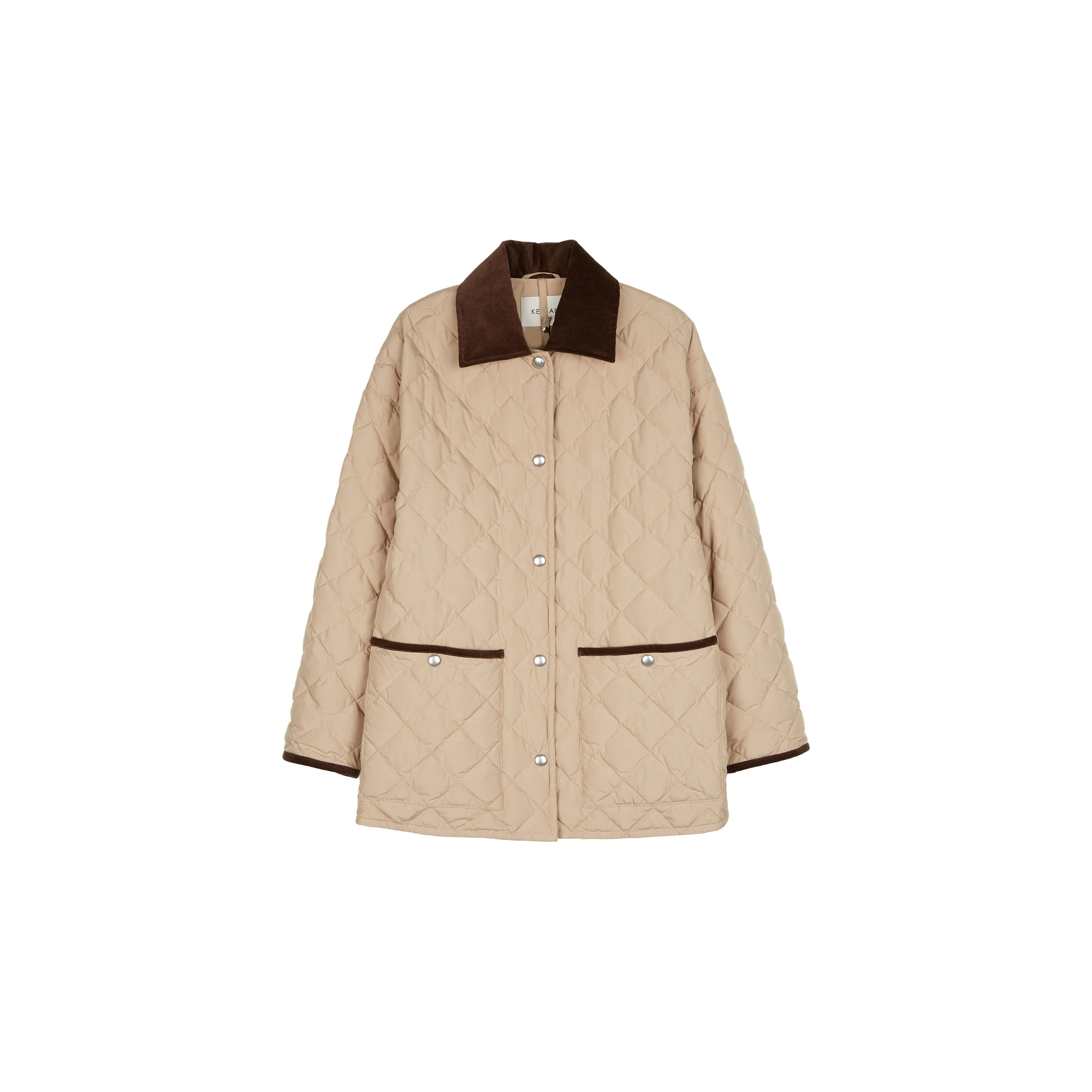 Quilted Contrast-Collar Jacket - Image 6