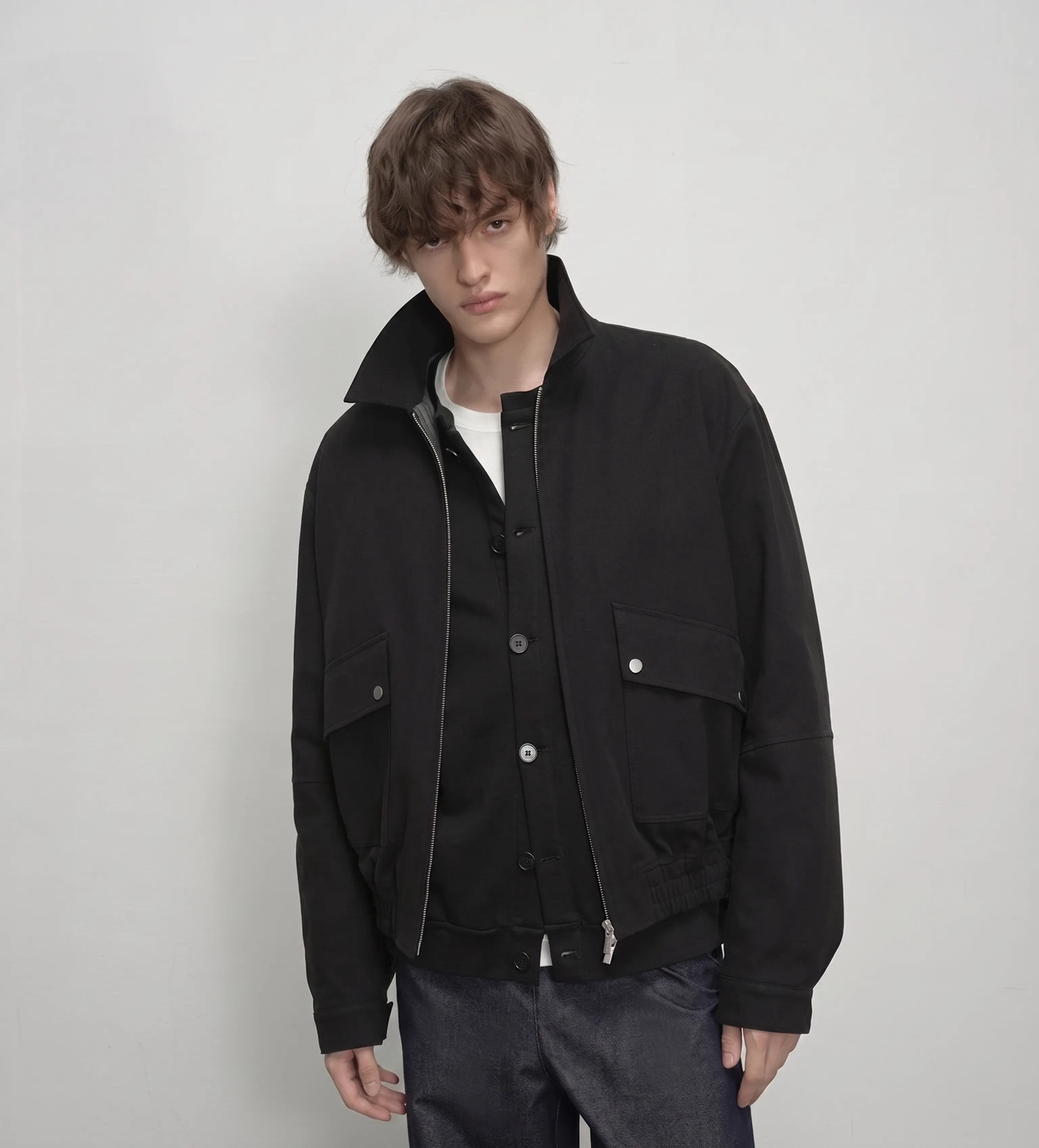 Quilted Cotton Twill Utility Jacket - Image 3