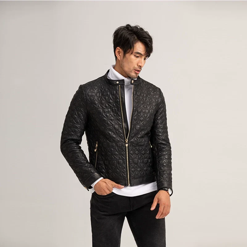 Quilted Lambskin Moto Jacket - Image 3