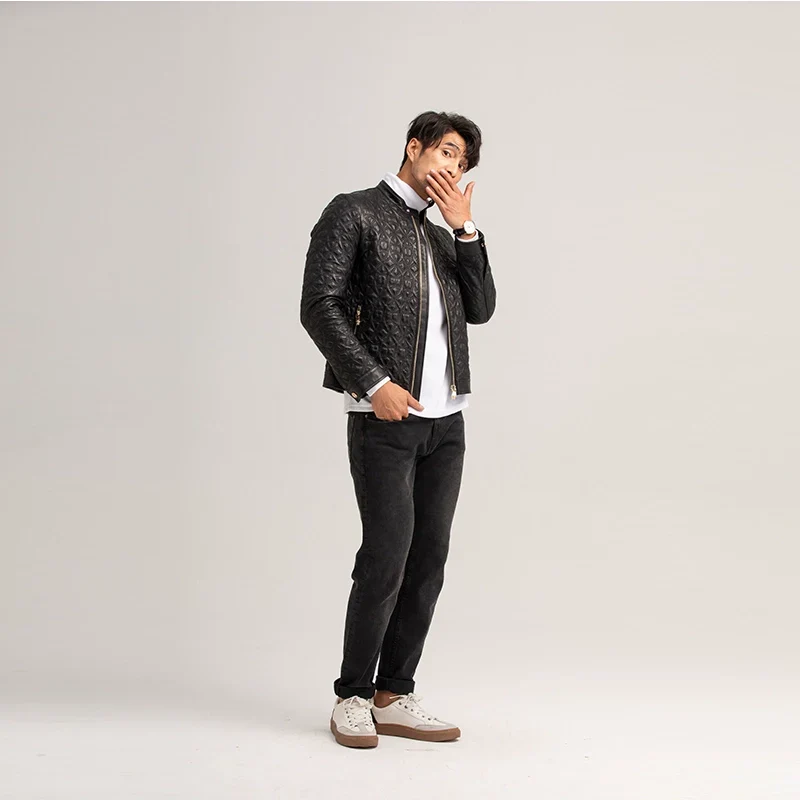 Quilted Lambskin Moto Jacket - Image 4