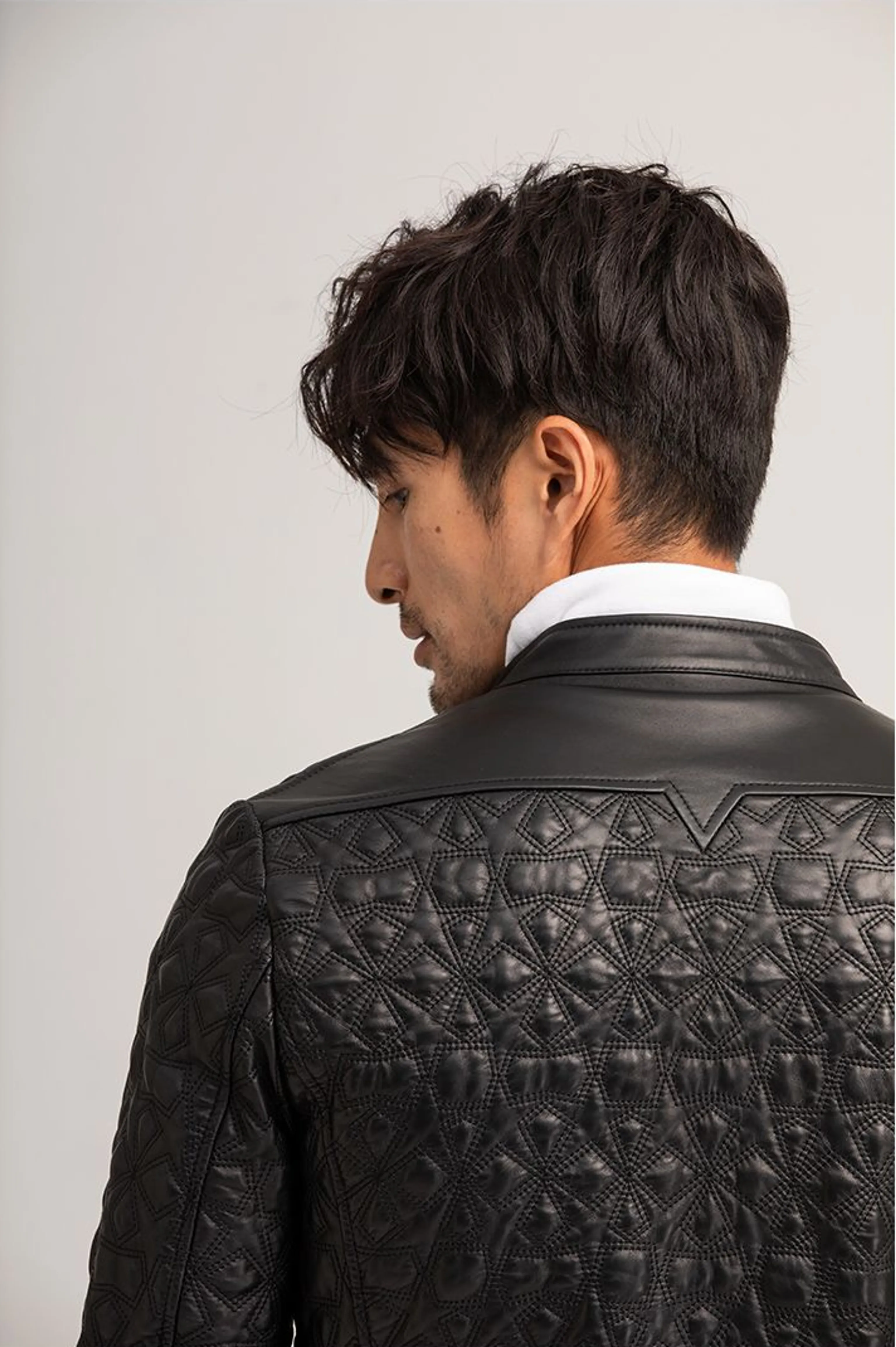 Quilted Lambskin Moto Jacket - Image 5