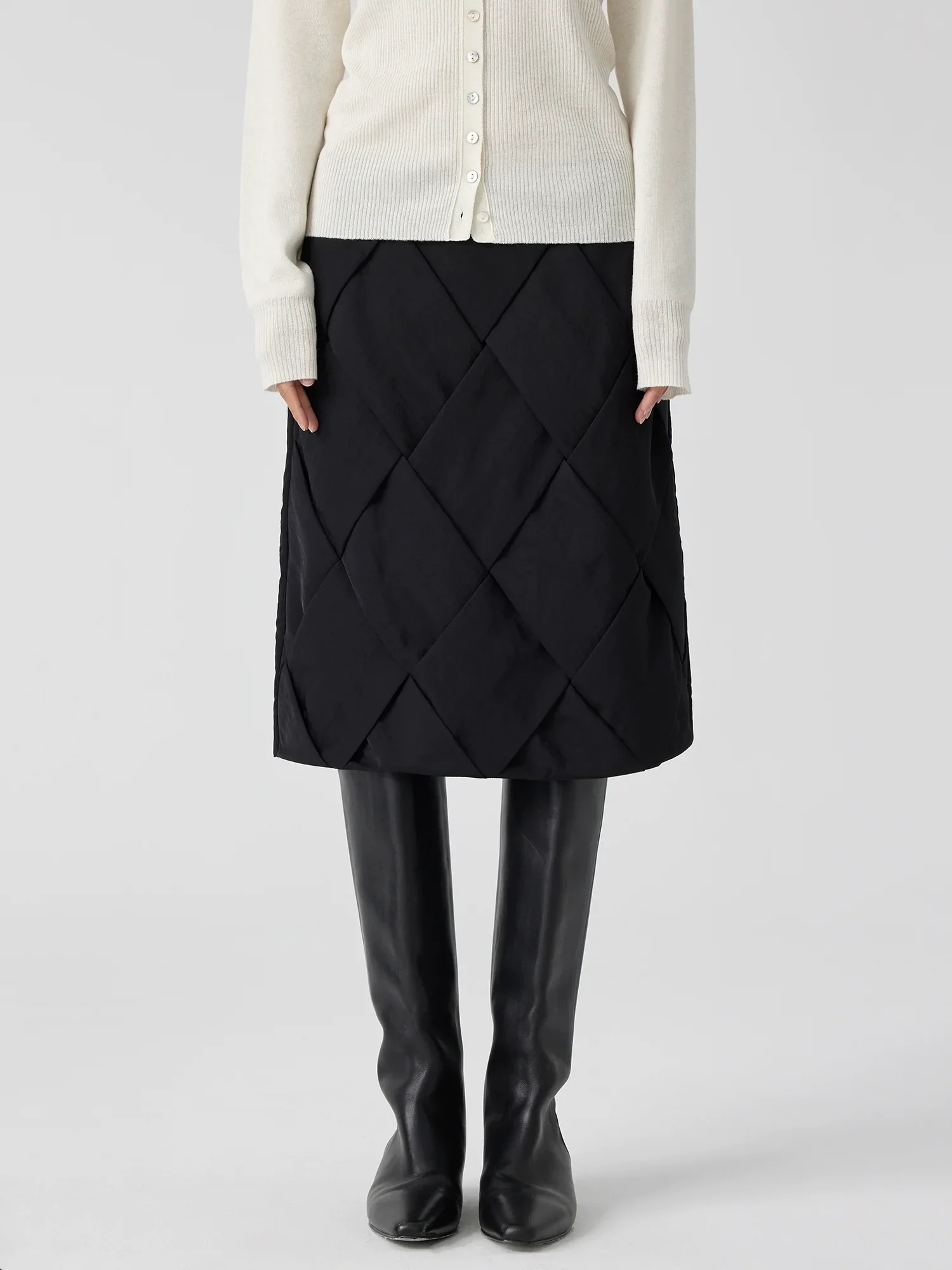 Quilted Lattice Skirt - Image 5