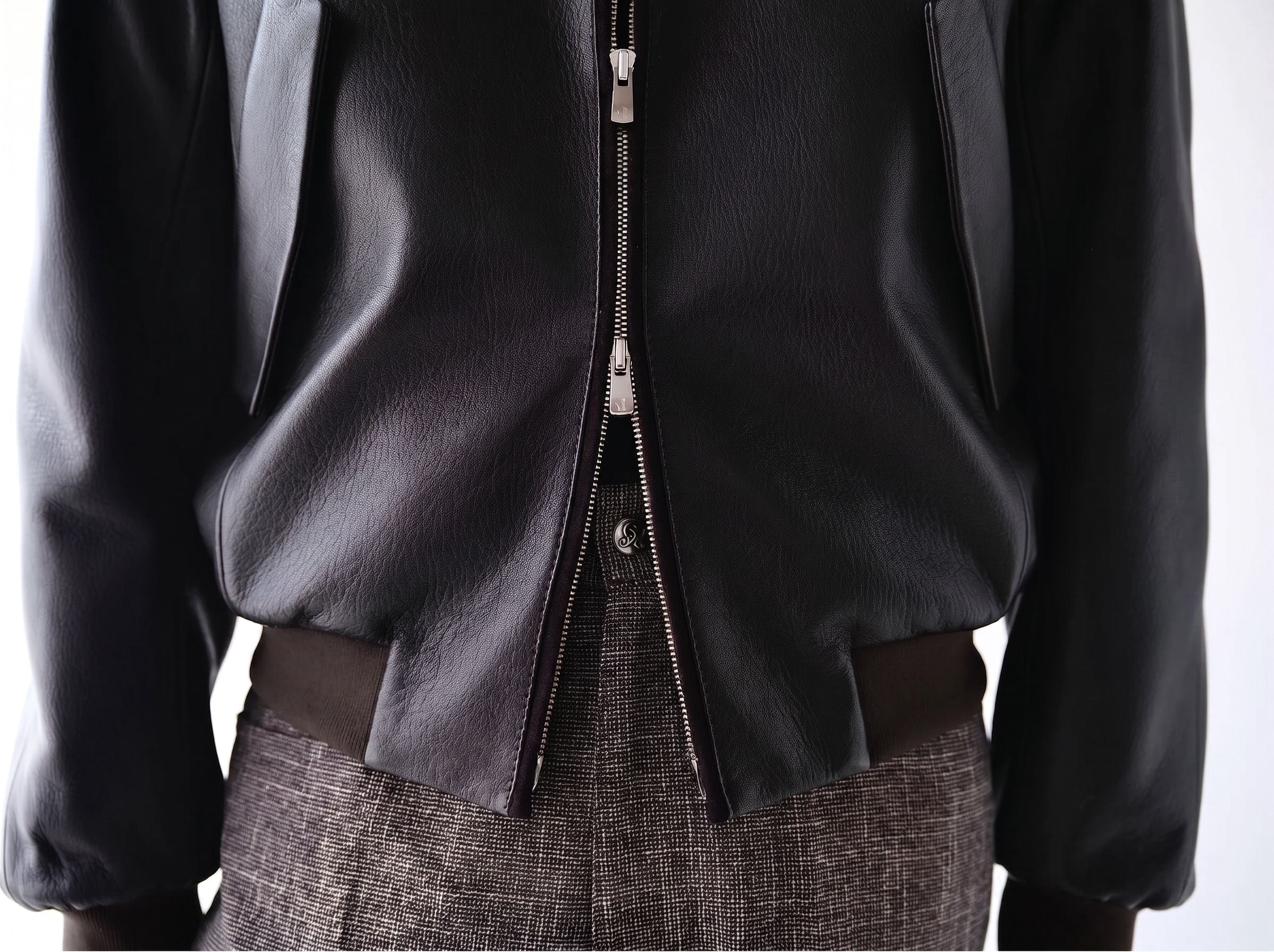 Quilted Leather Bomber - Image 2