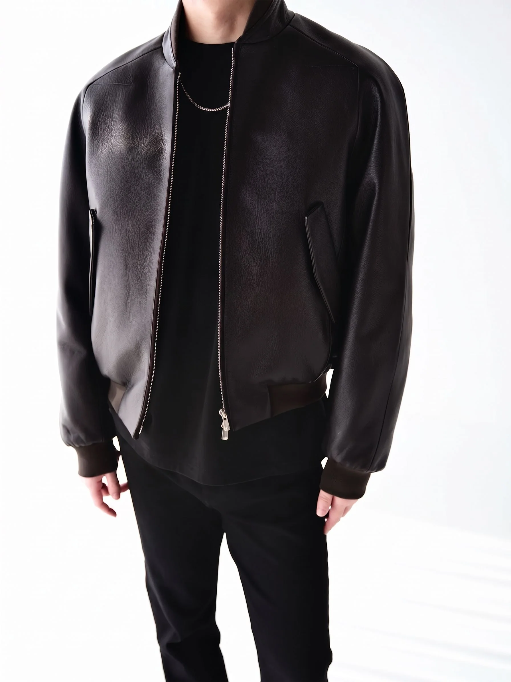 Quilted Leather Bomber - Image 4