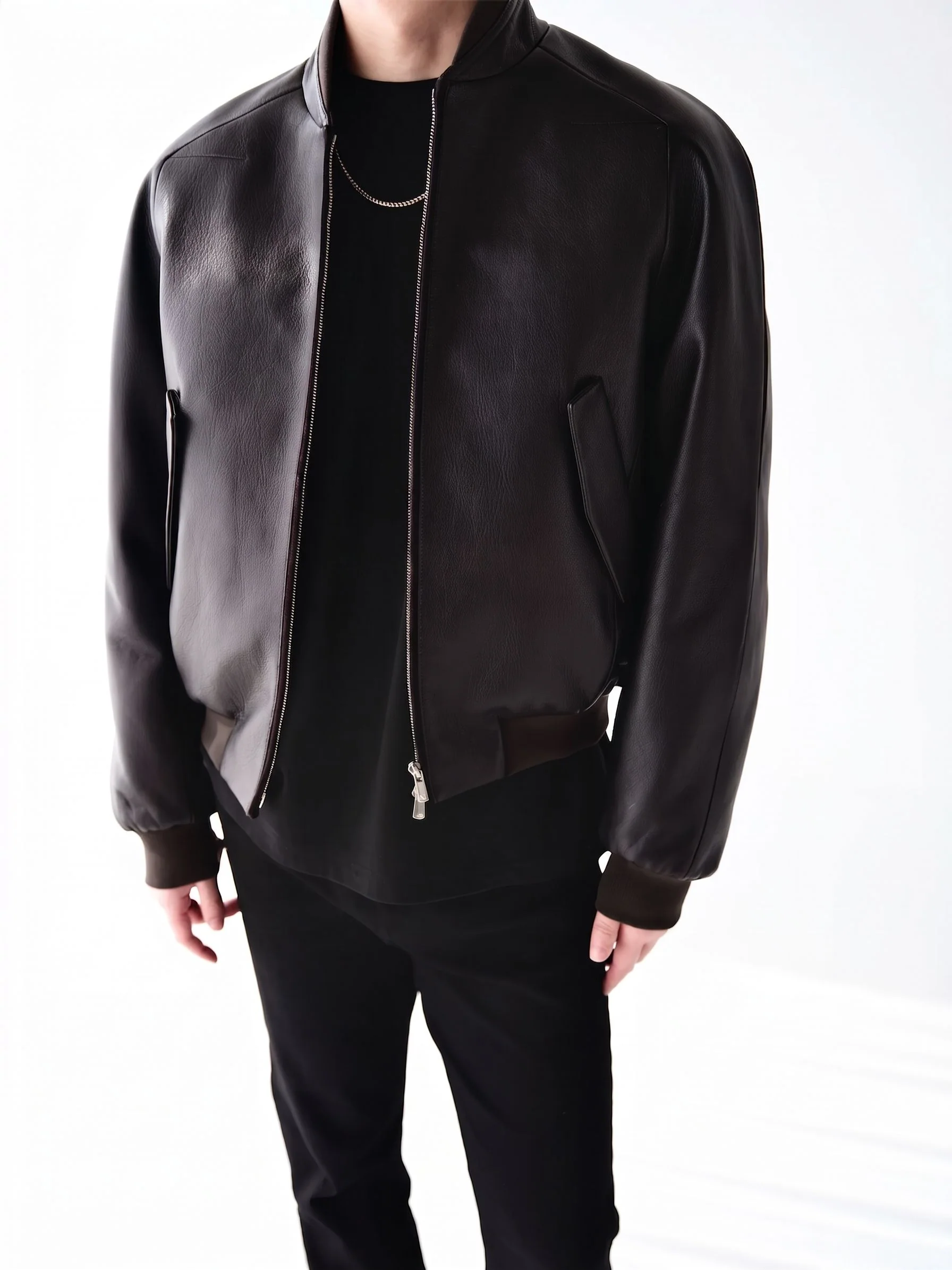 Quilted Leather Bomber - Image 5
