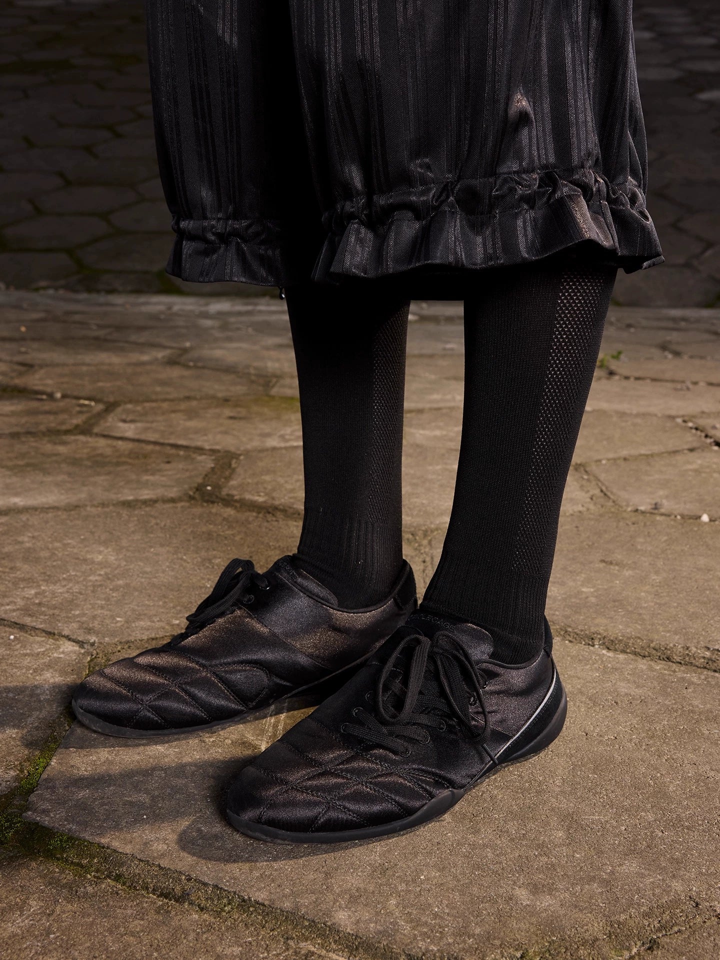 Quilted Satin Low-Top Sneakers - Image 7