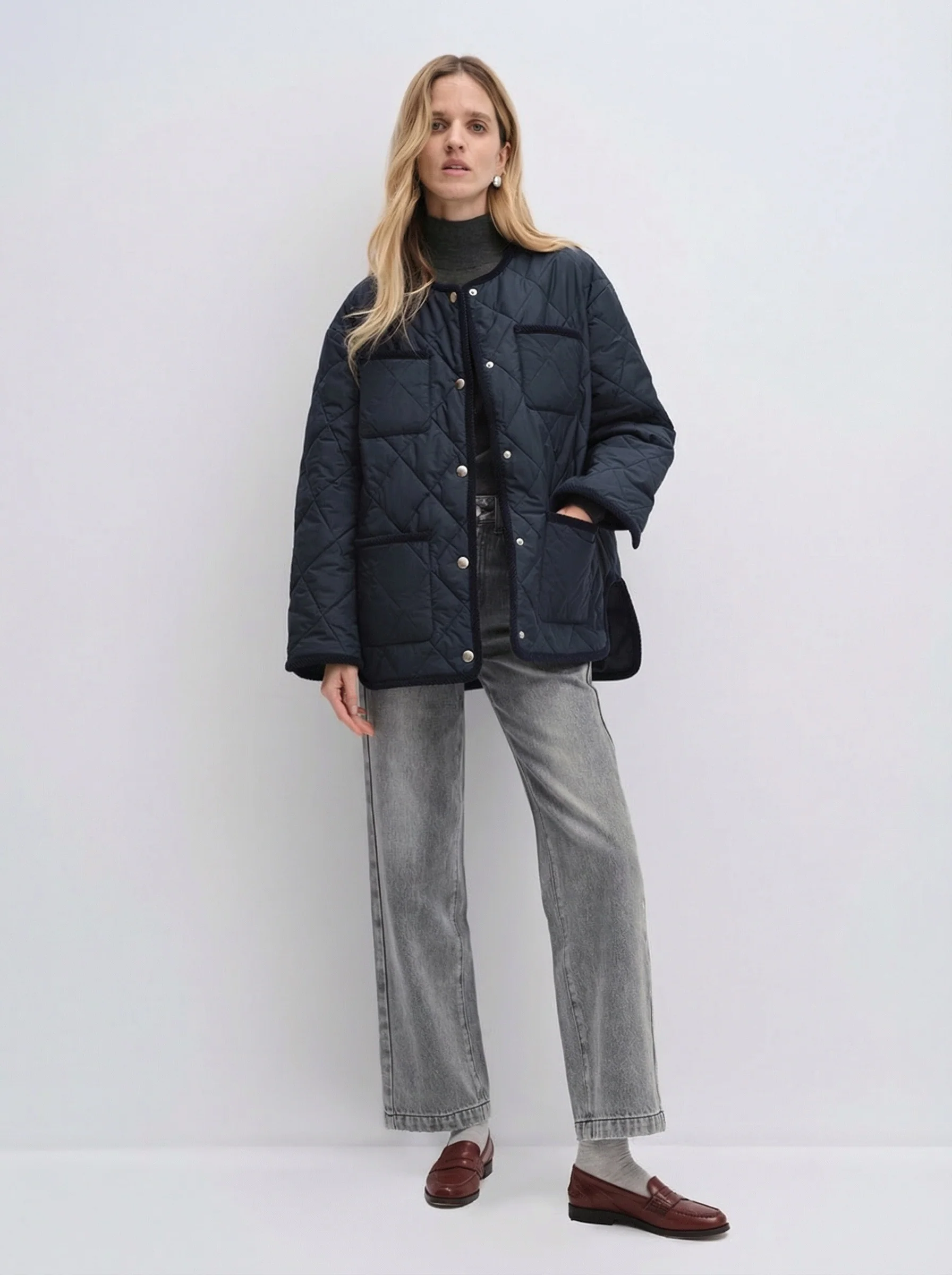 Quilted Snap Jacket
