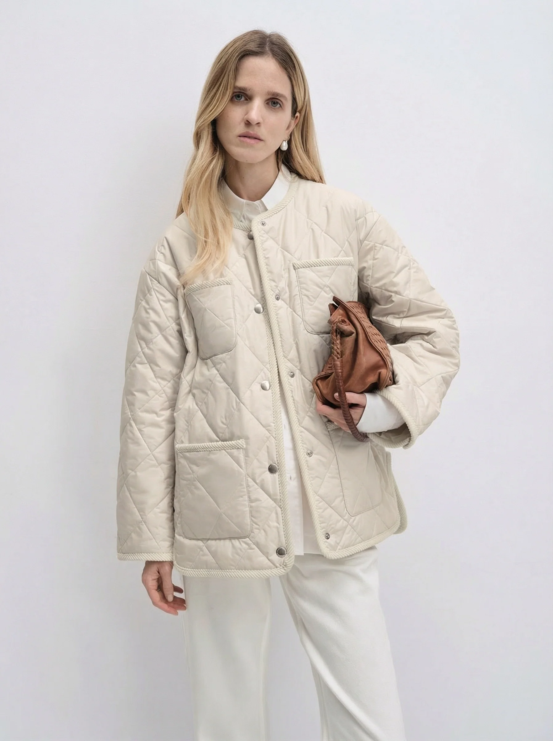 Quilted Snap Jacket - Image 2