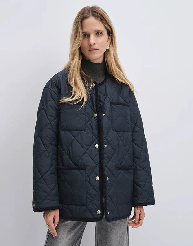 Quilted Snap Jacket - Image 4
