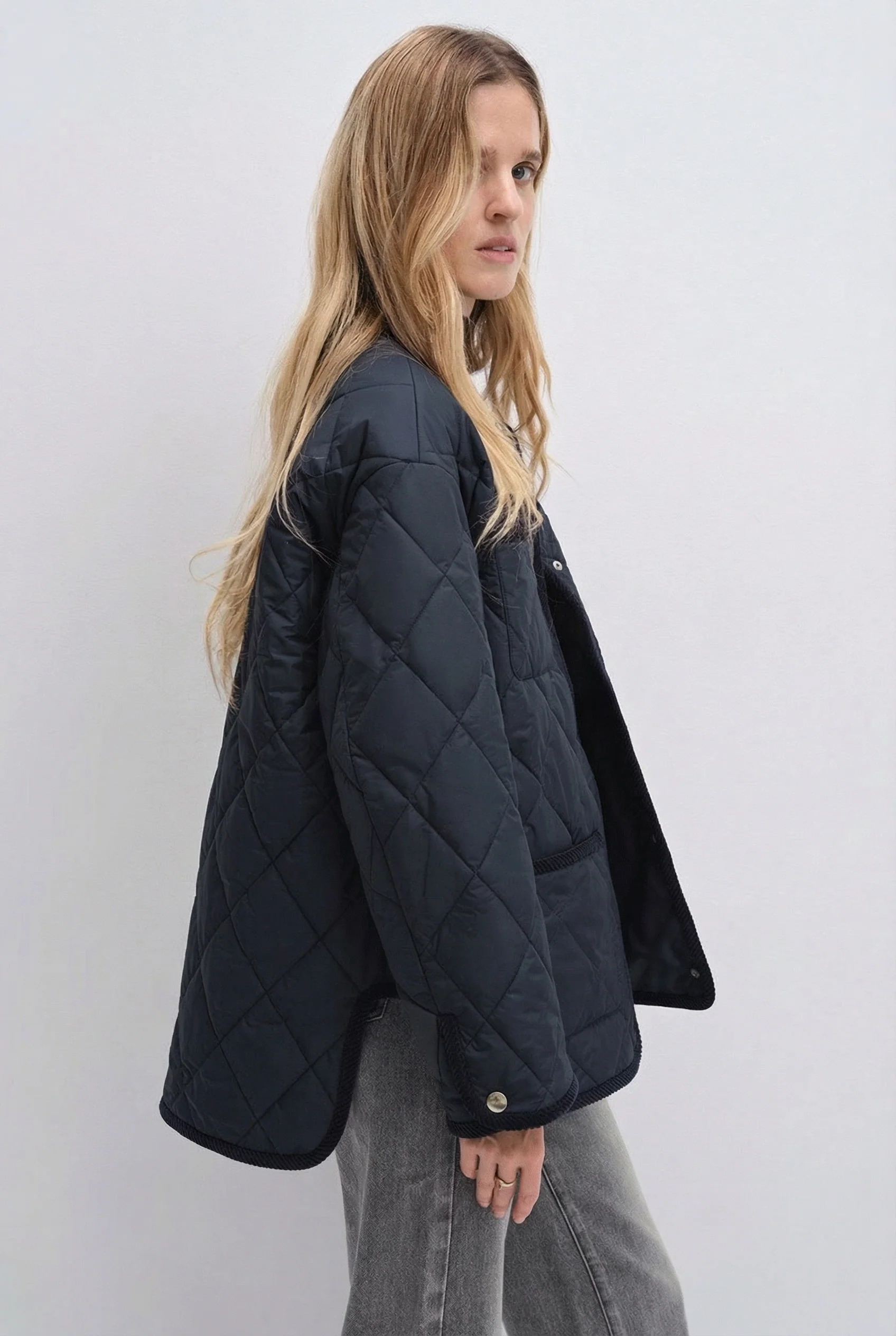 Quilted Snap Jacket - Image 5