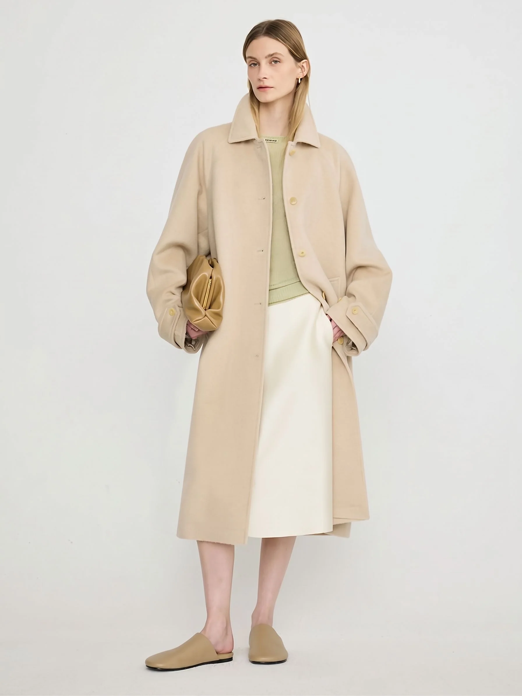 Raglan Alpaca Coat - Image 3