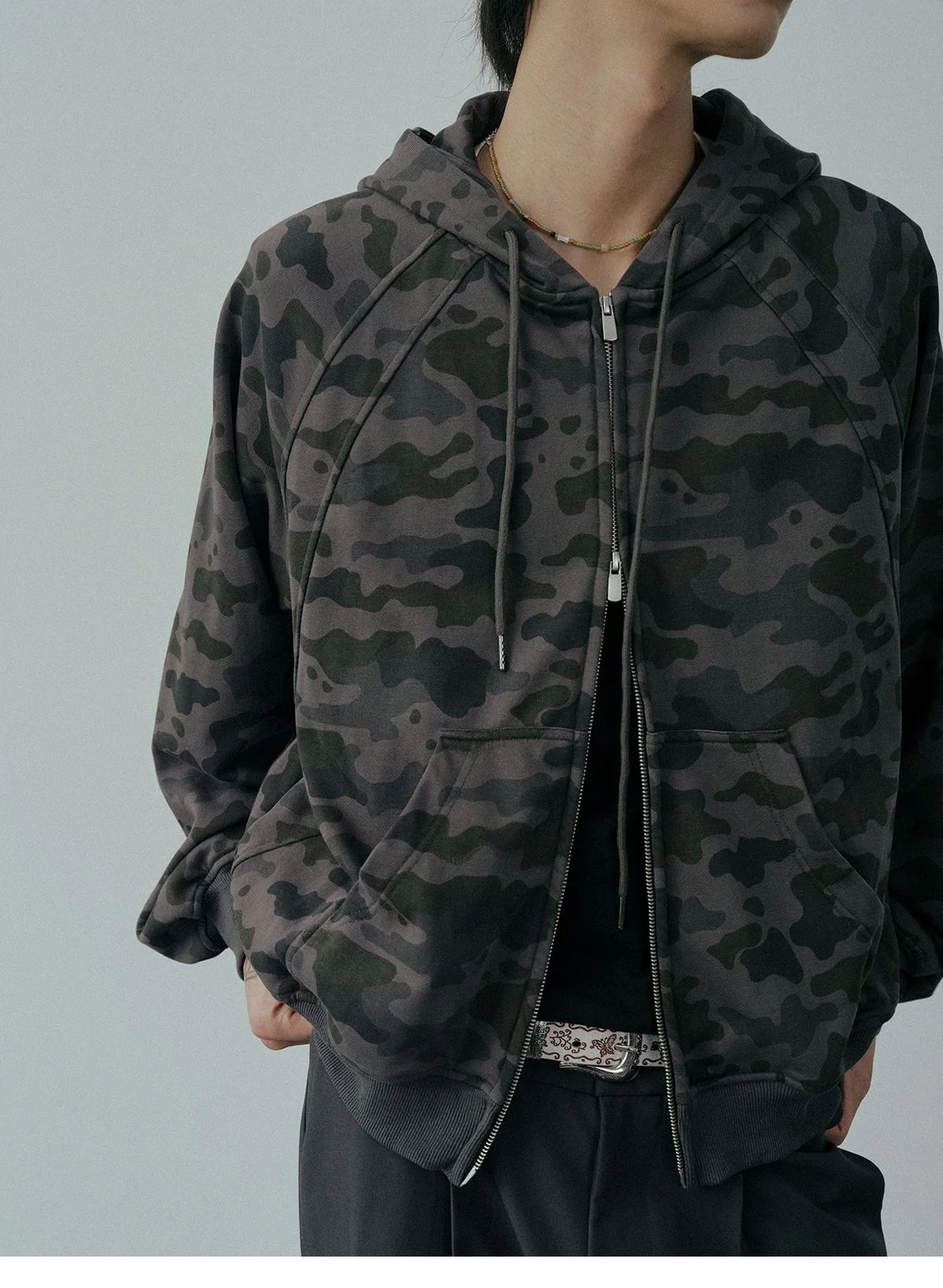 Raglan Camouflage Hoodie - Image 3