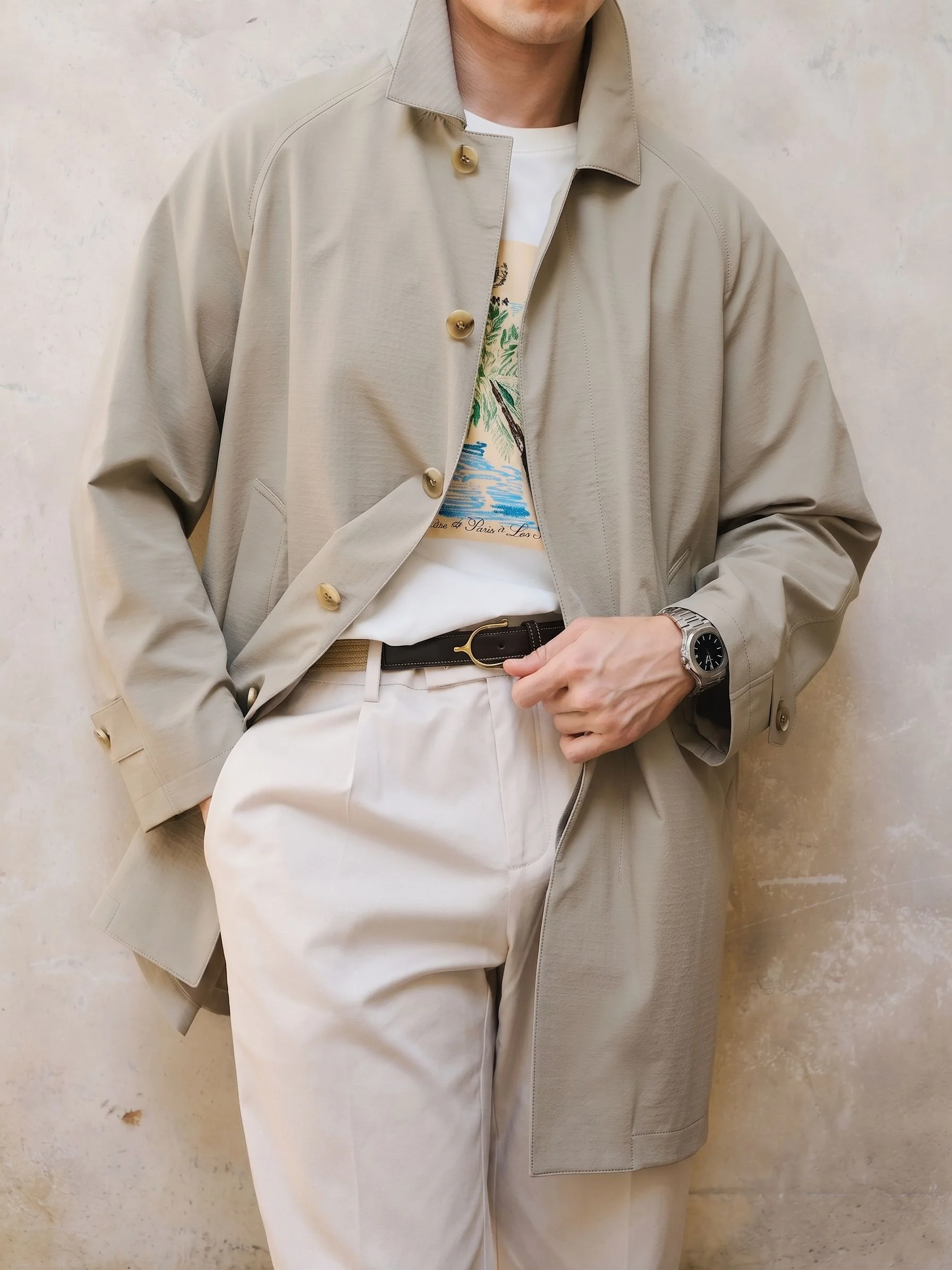 Raglan Windbreaker Coat