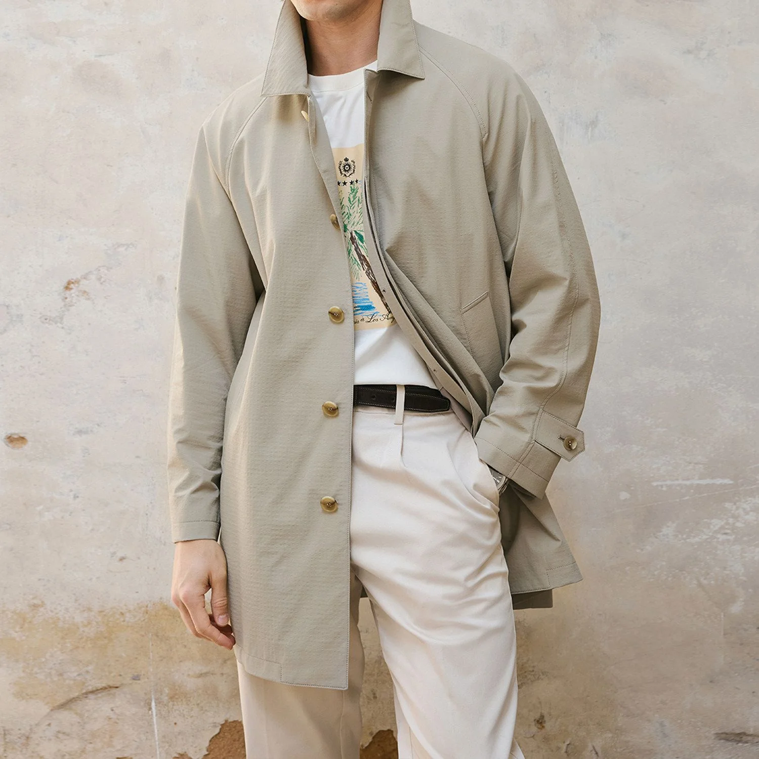 Raglan Windbreaker Coat - Image 6