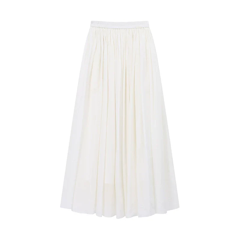 Ramie Off-Shoulder Blouse & Maxi Skirt Set - Image 8