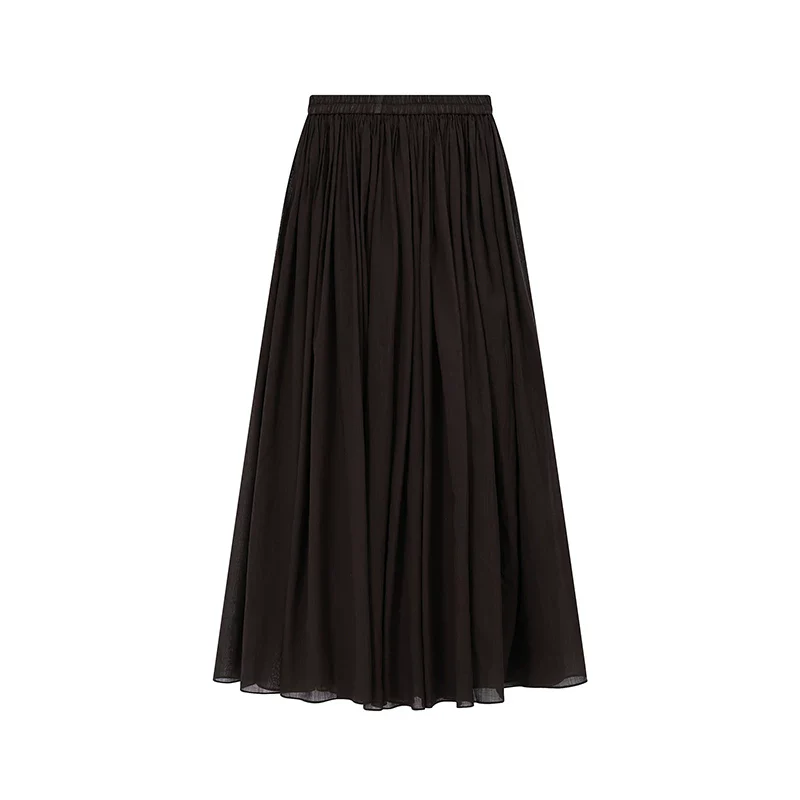 Ramie Off-Shoulder Blouse & Maxi Skirt Set - Image 9
