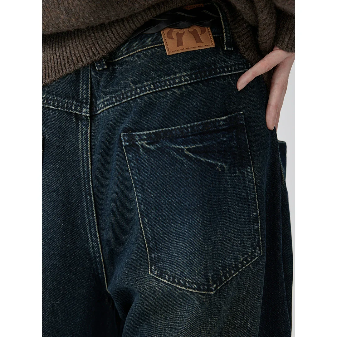 Raw Edge Wide-Leg Jeans - Image 4