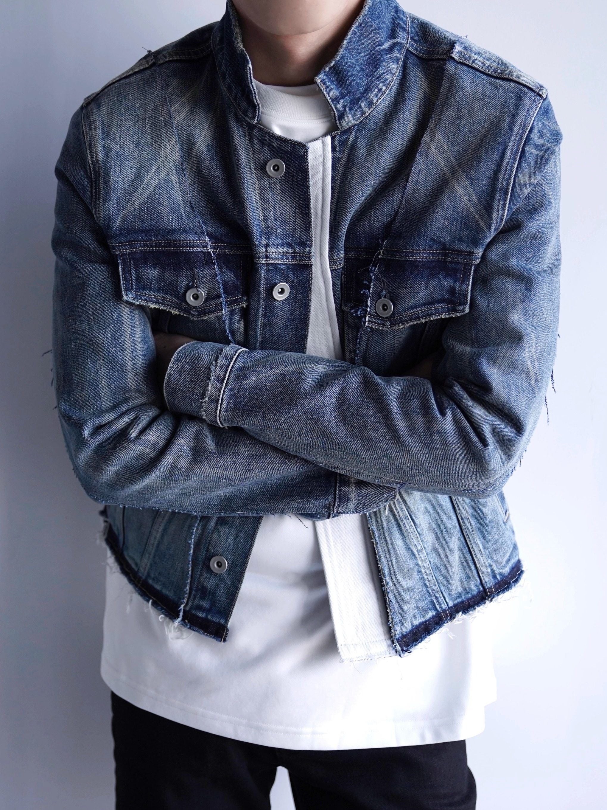 Raw Hem Denim Jacket