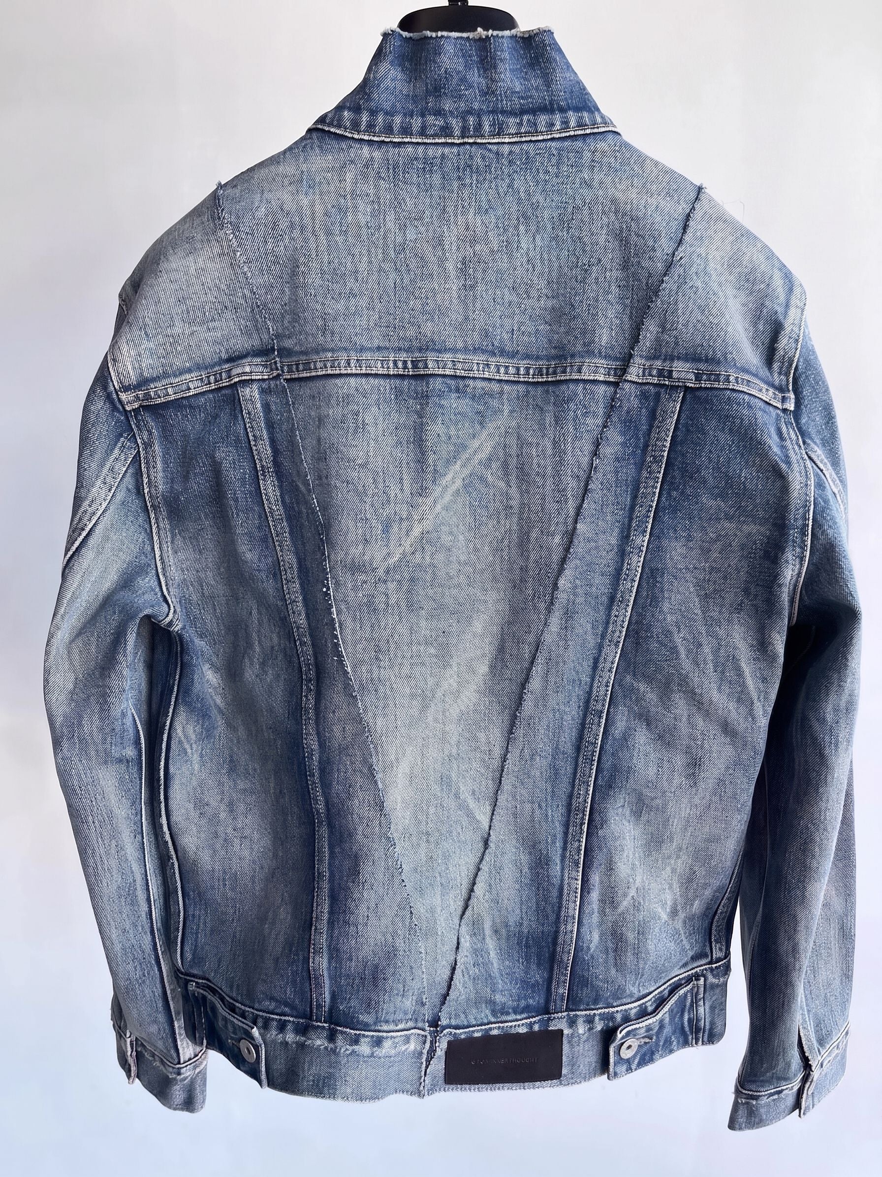 Raw Hem Denim Jacket - Image 3