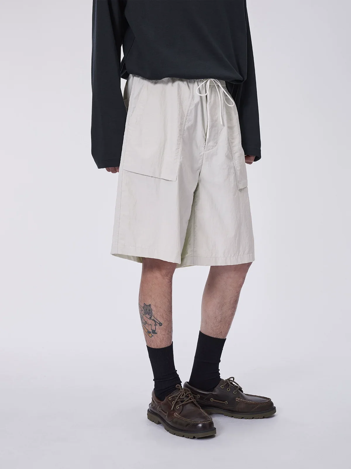 Recycled Nylon Drawstring Shorts - Image 3