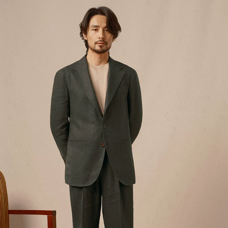 Refined French Linen Suit - Image 11