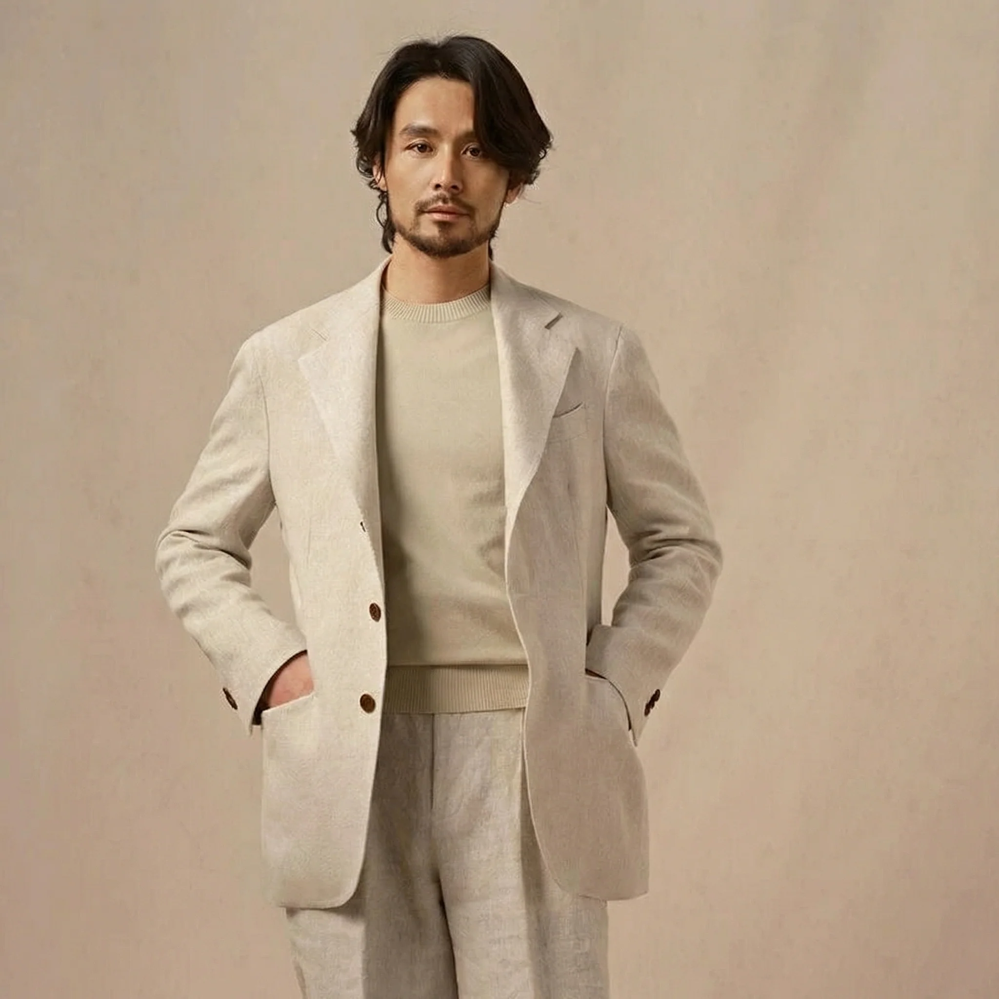 Refined French Linen Suit - Image 4