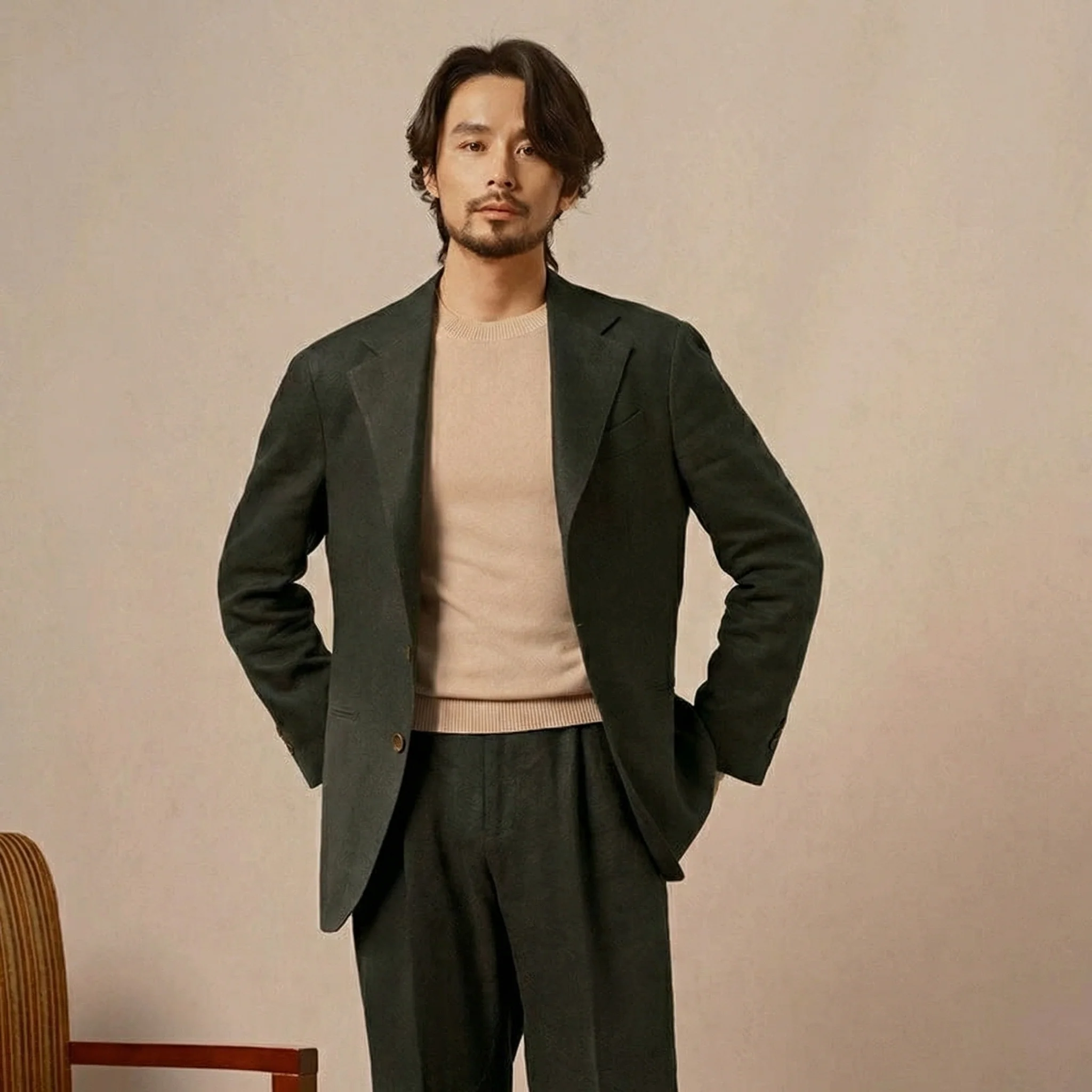 Refined French Linen Suit - Image 6