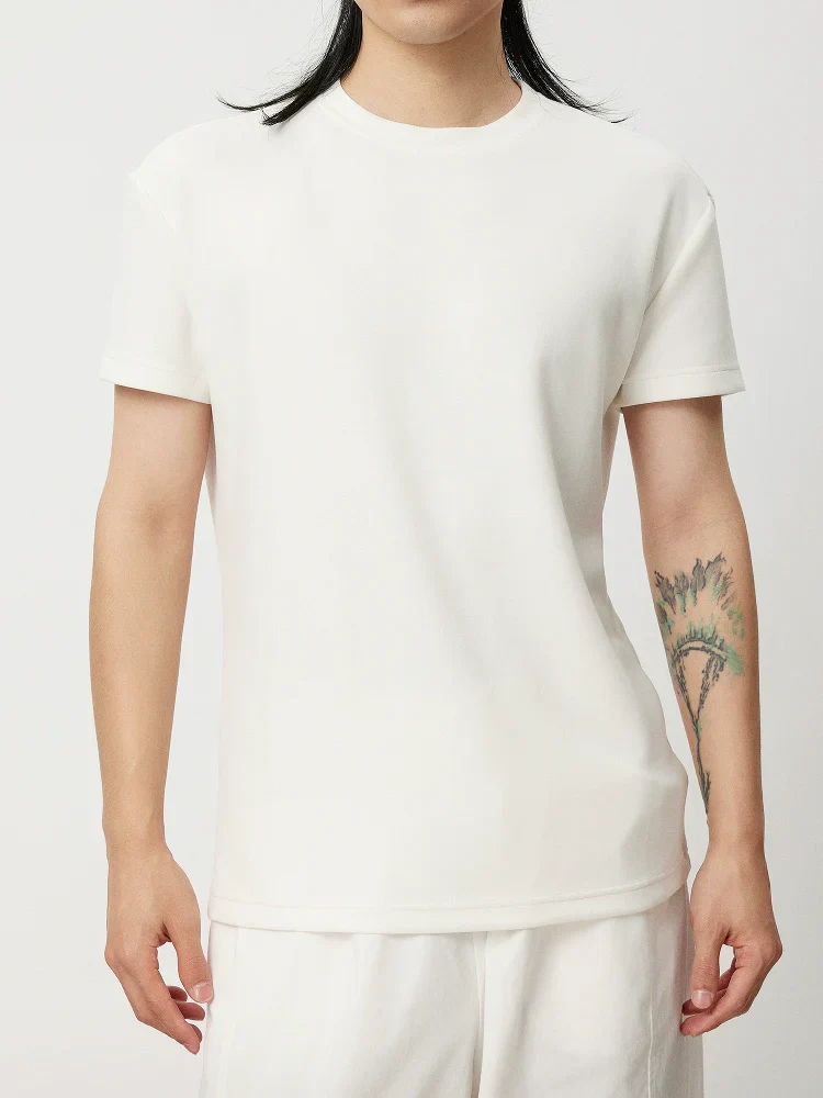 Refined Stretch Crewneck Tee - Image 4