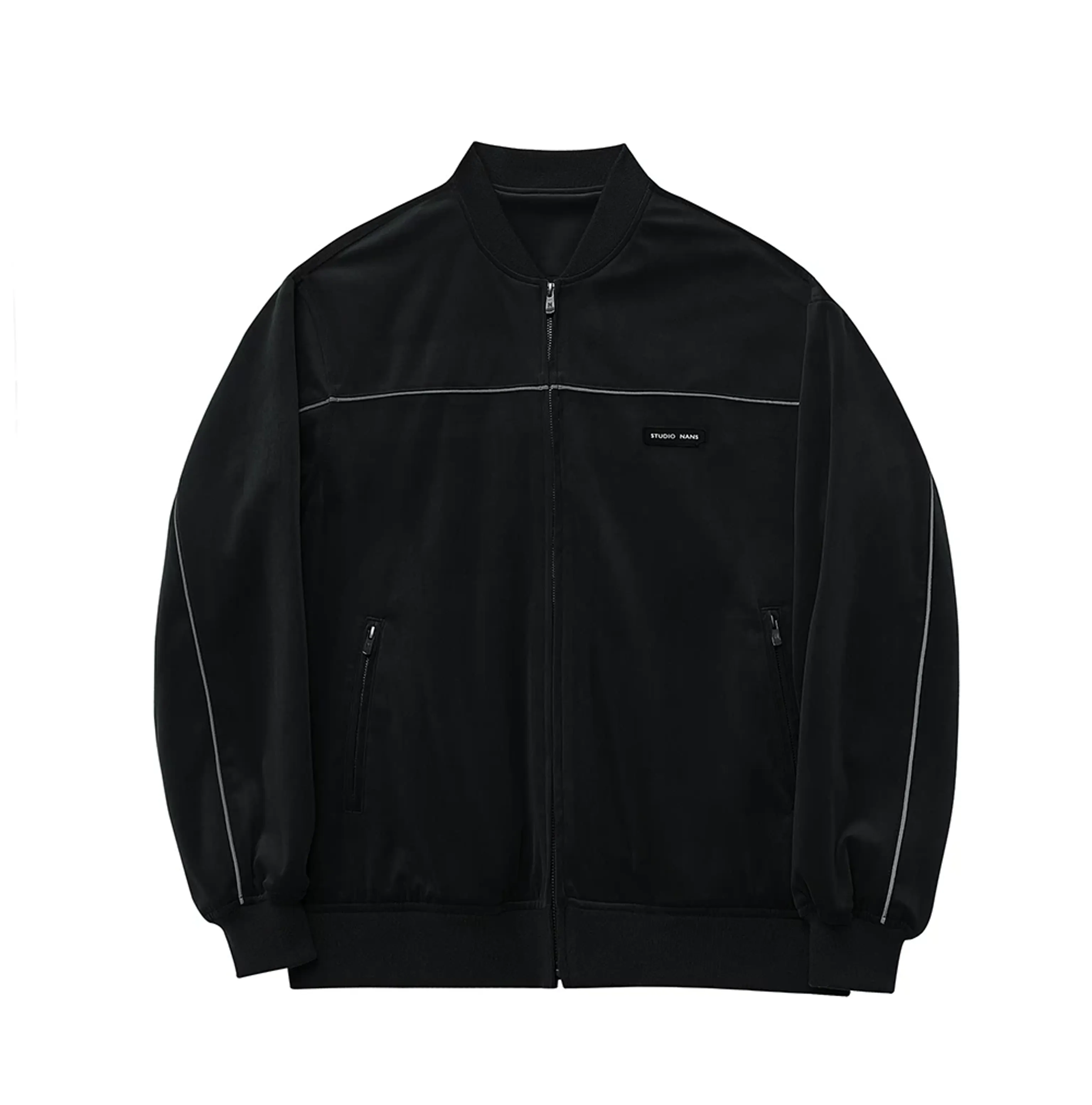 Reflective Piped Velour Tracksuit - Image 8