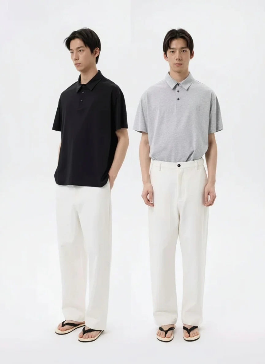 Relaxed Cotton Lyocell Polo