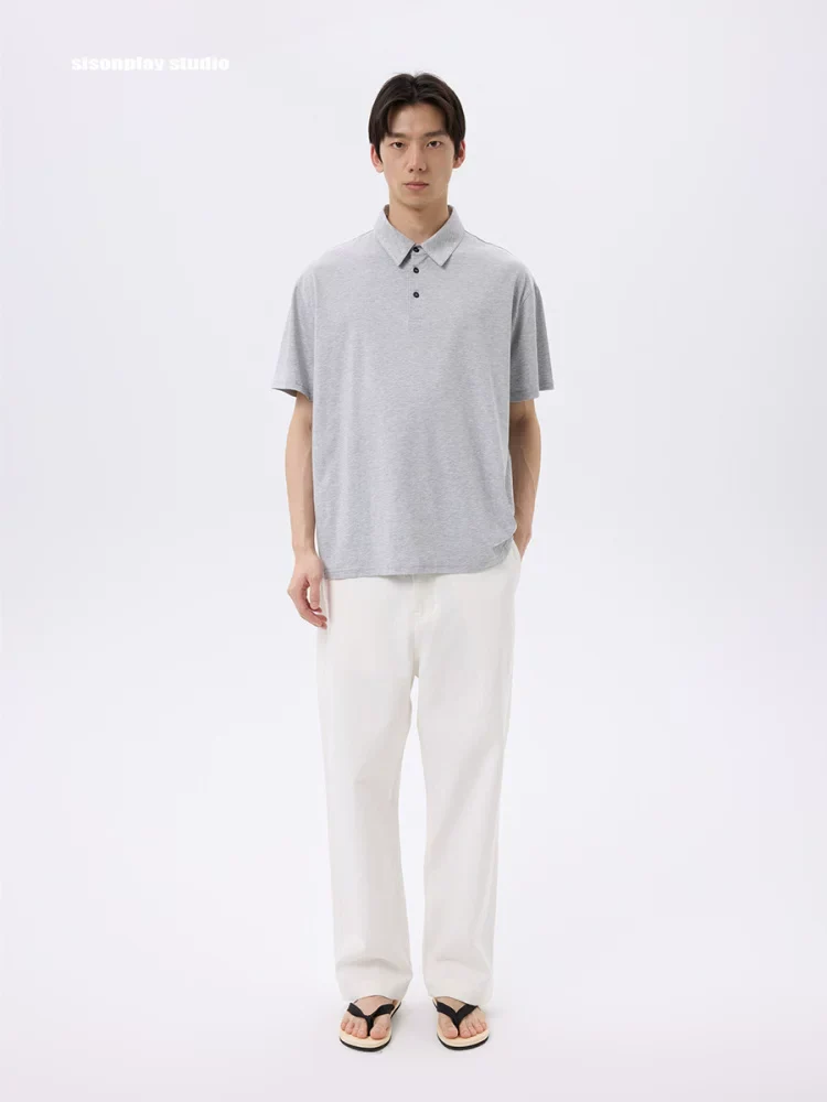 Relaxed Cotton Lyocell Polo - Image 2