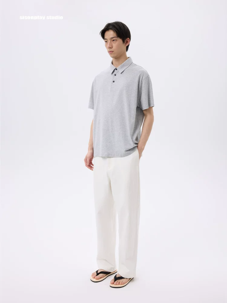 Relaxed Cotton Lyocell Polo - Image 5
