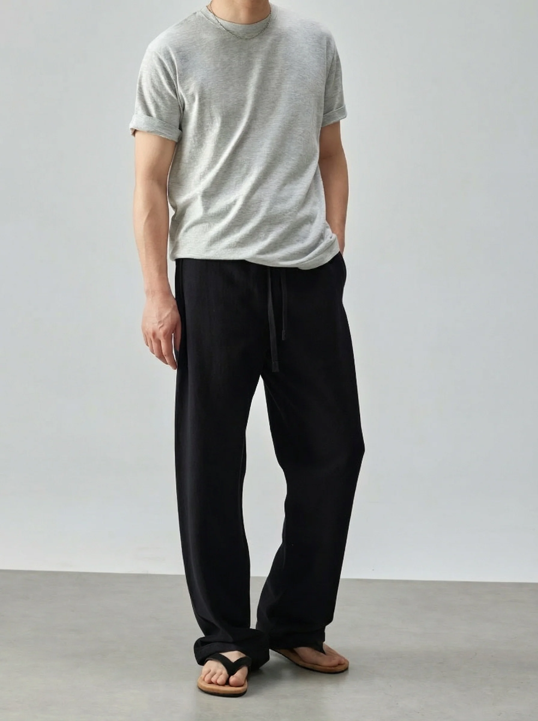 Relaxed Drawstring Pants - Image 4
