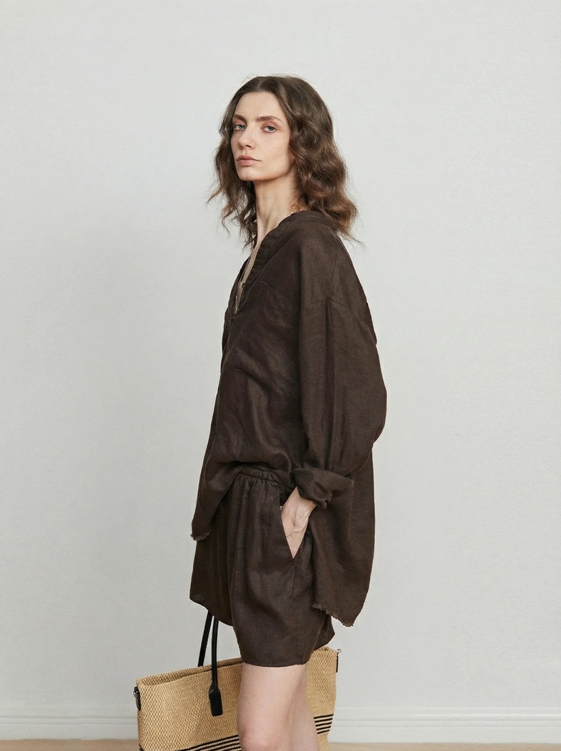 Relaxed Linen Shirt & Shorts Set - Image 3