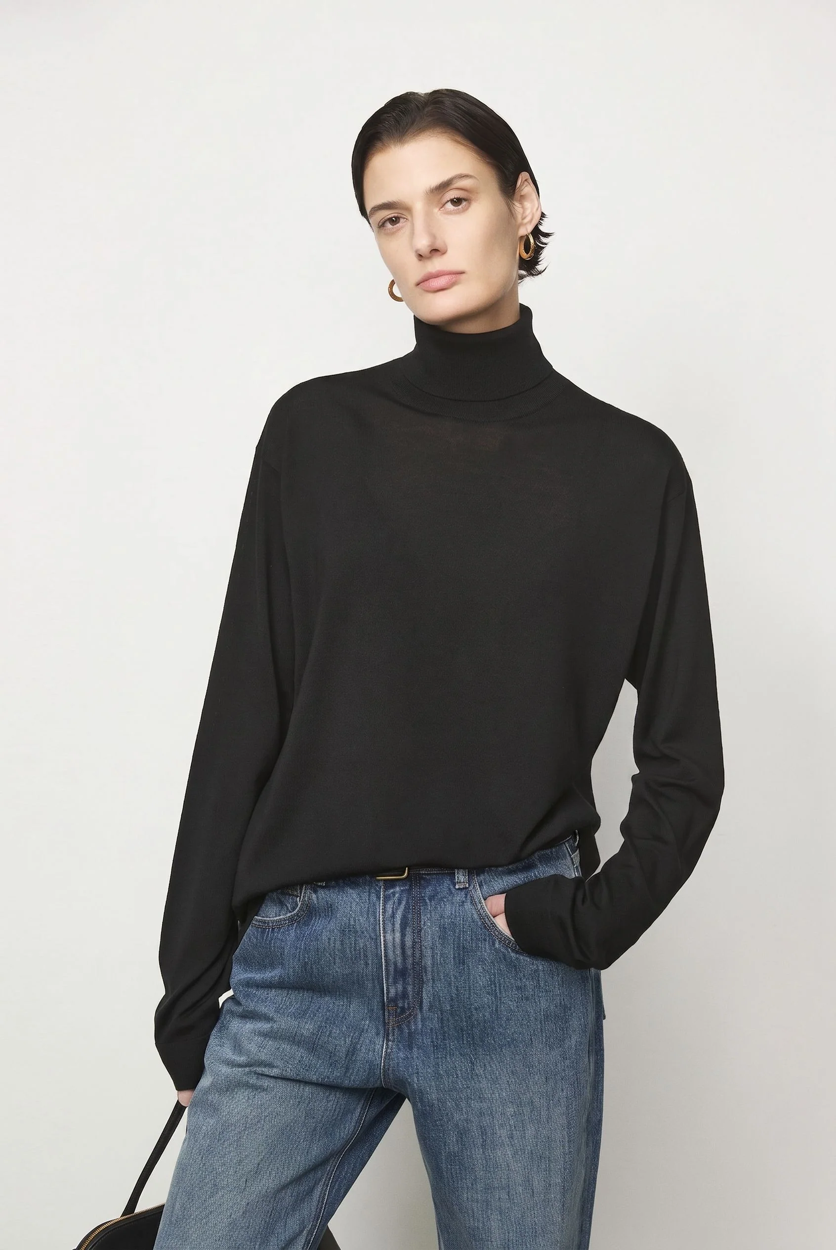 Relaxed Merino Turtleneck - Image 3
